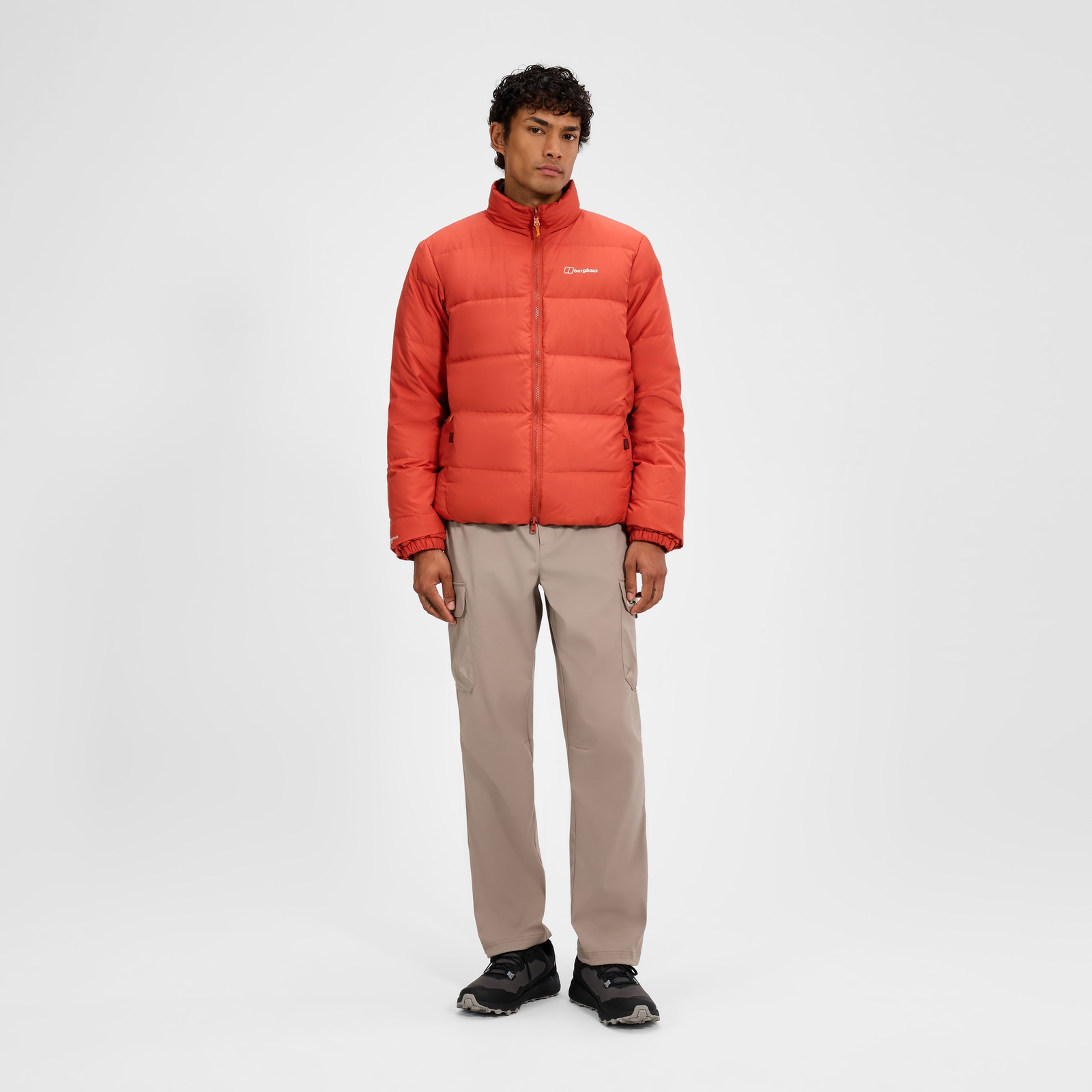 Men's Fulstow Reversible Down Jacket - Orange/Grey
