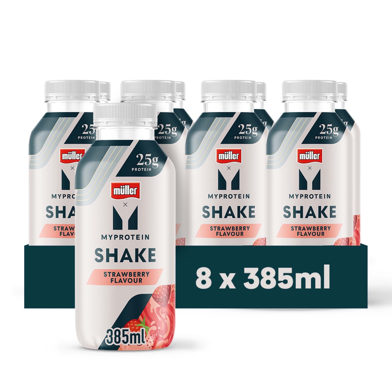 Müller x Myprotein Shake - 8 x 385ml - Strawberry
