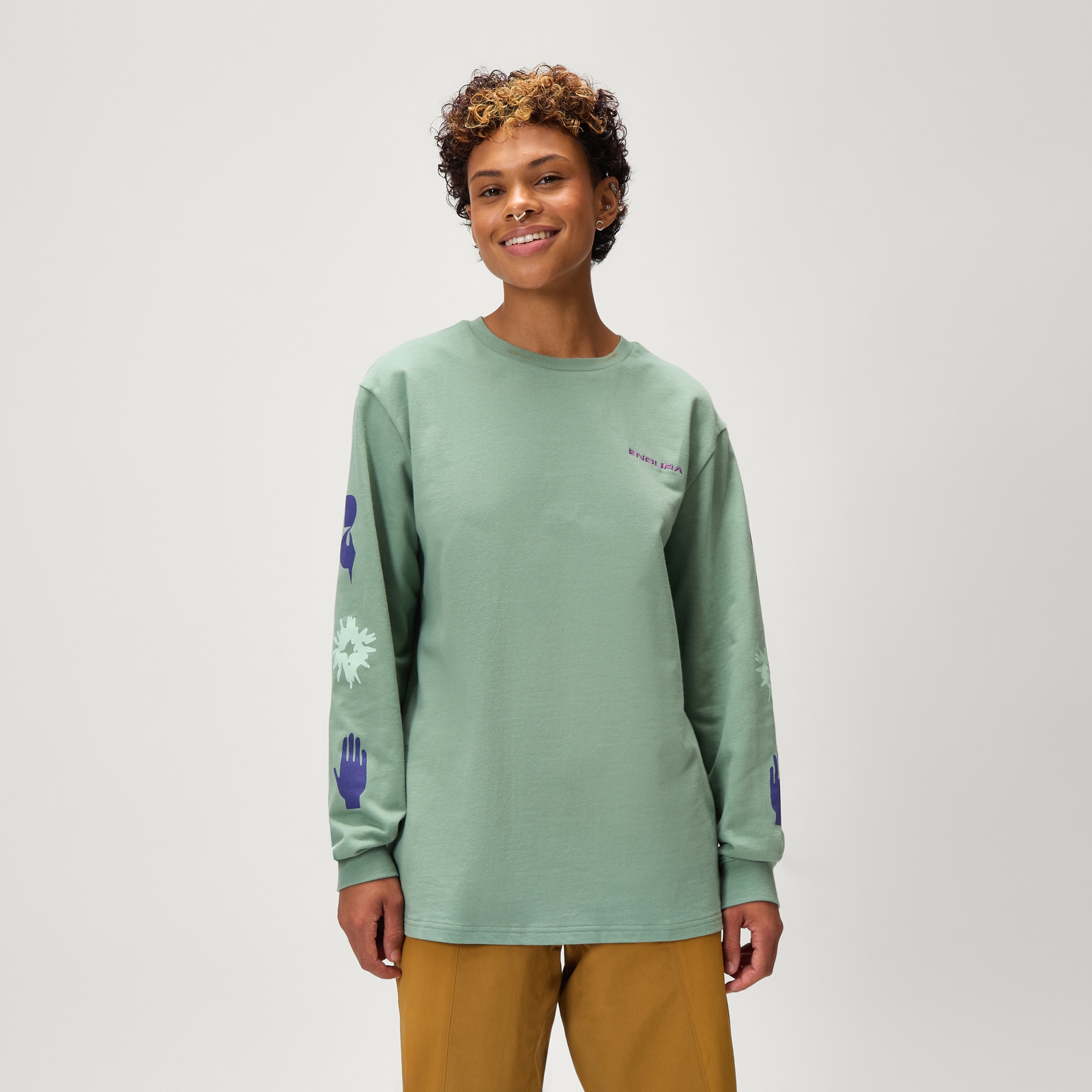 Endura Unisex Forty1Thirty L/S Tee - Loch Green | Extra 10% off first order.