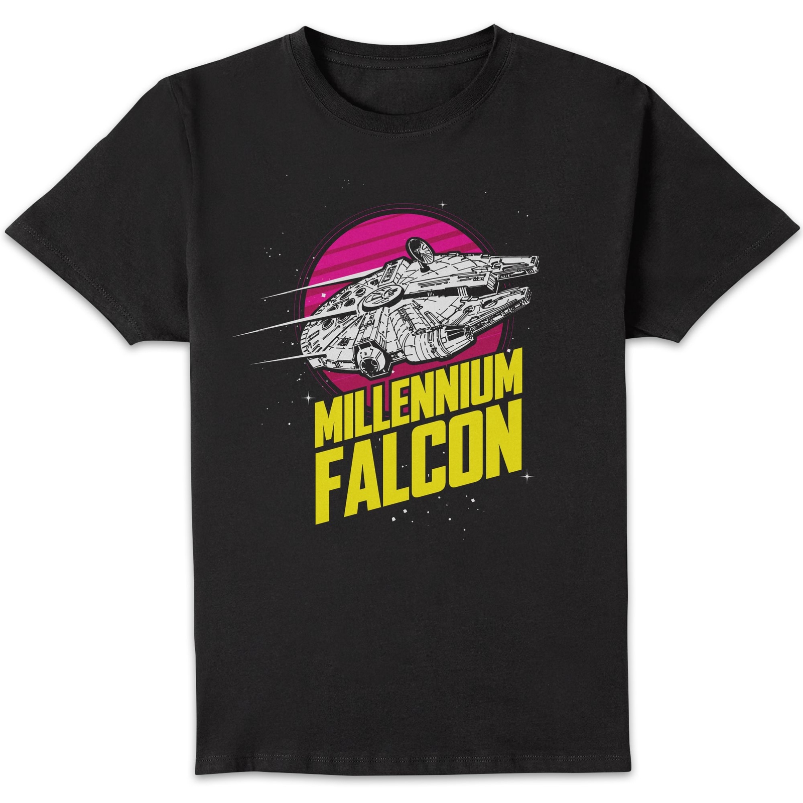 Star Wars Millennium Falcon Circle Unisex T-Shirt - Black - XXL