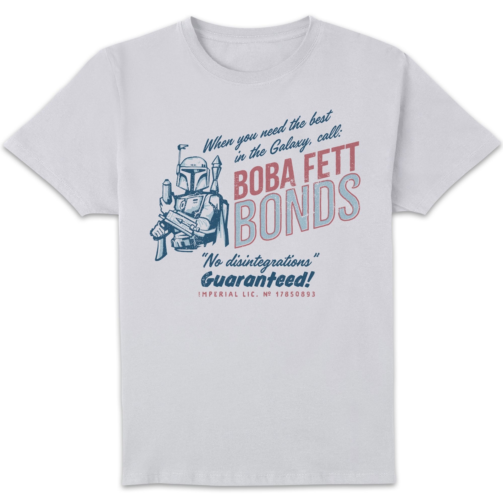 Star Wars Boba Fett Bonds Unisex T-Shirt - White - L