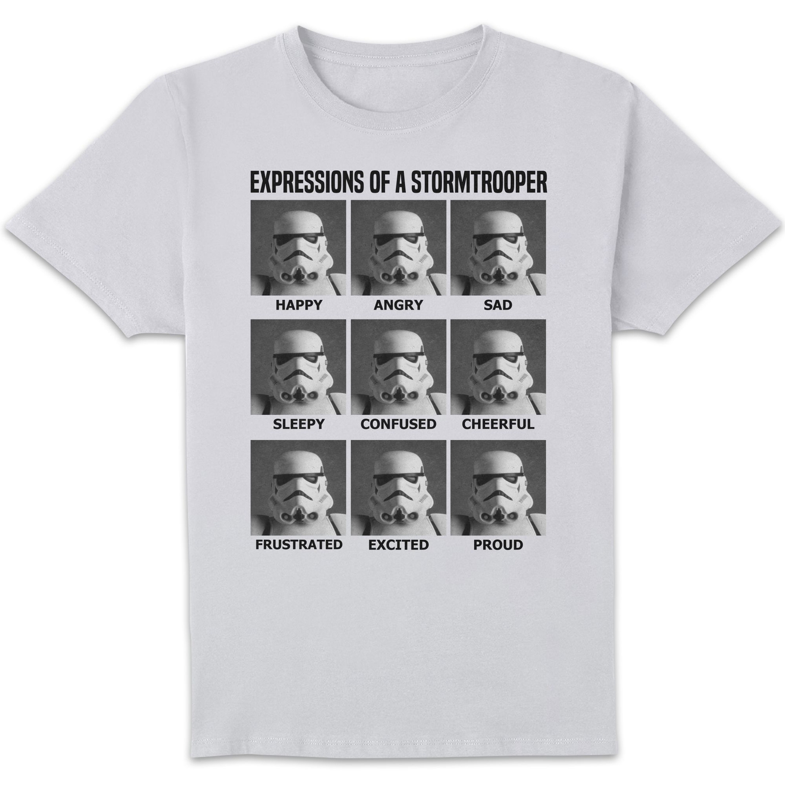 Star Wars Expressions Of Stormtrooper Unisex T-Shirt - White - 5XL