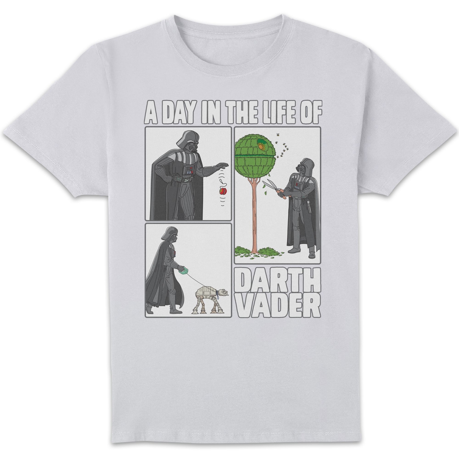 Star Wars A Day In The Life Of Unisex T-Shirt - White - 3XL