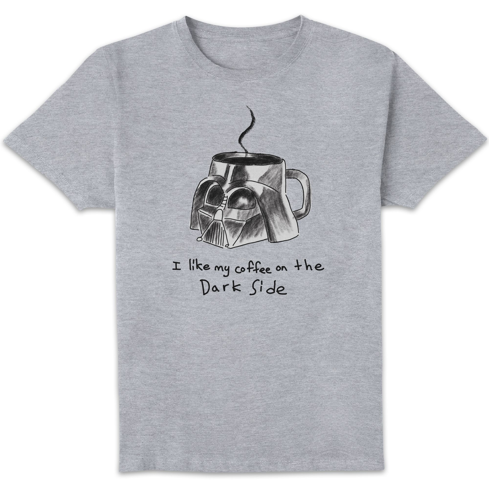 Star Wars Dark Side Coffee Unisex T-Shirt - Grey - XXL