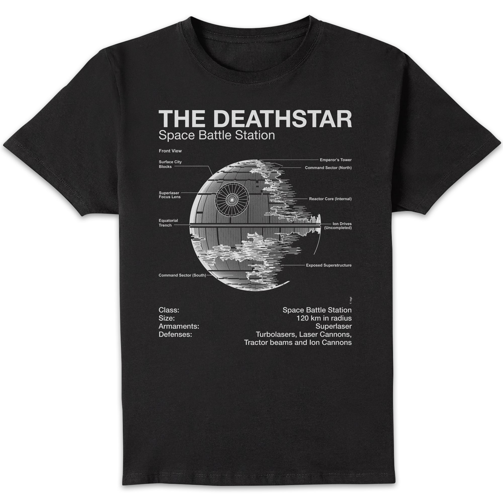 Star Wars Death Star Specs Unisex T-Shirt - Black - S