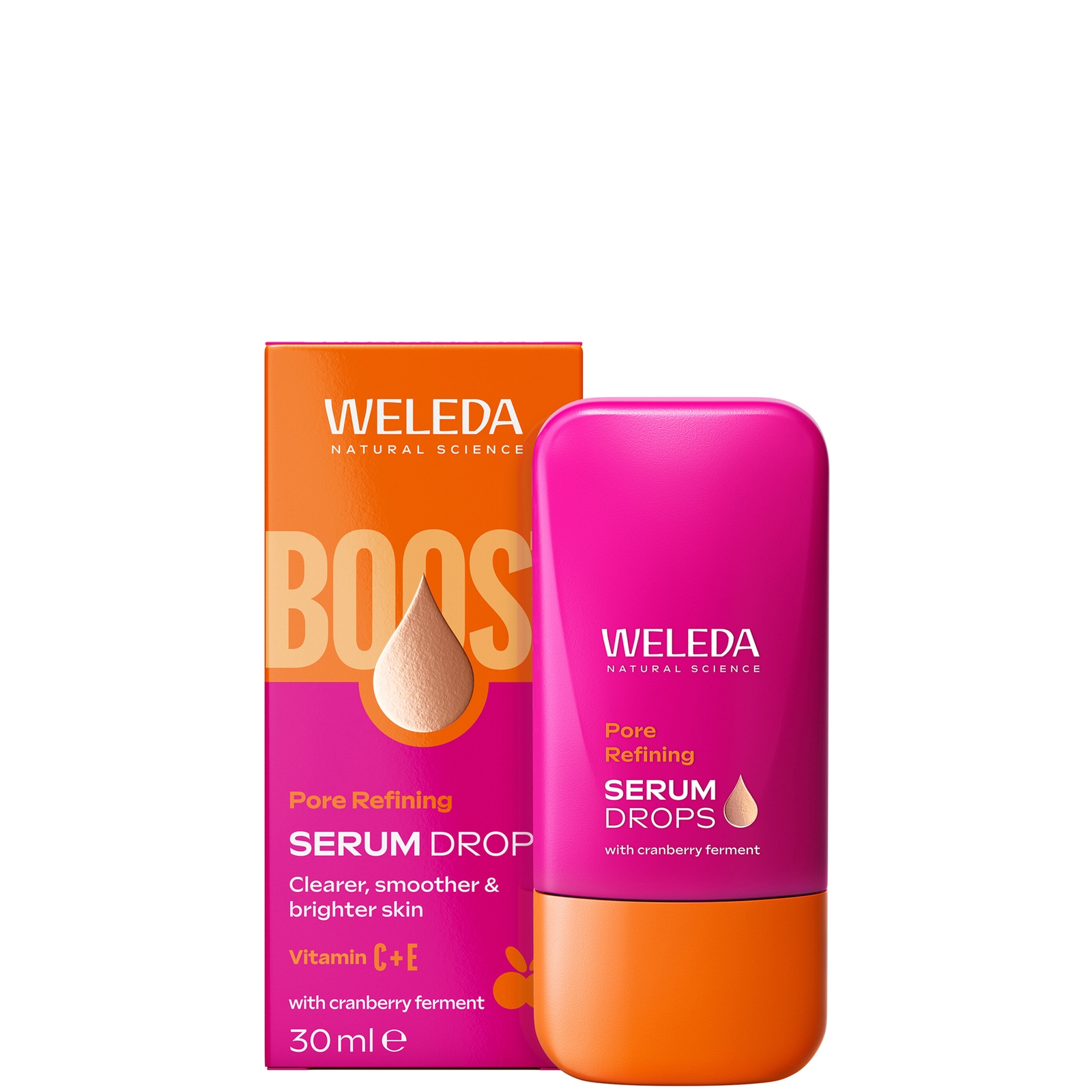 Weleda Pore Refining Vitamin C Serum Drops With Cranberry 30ml