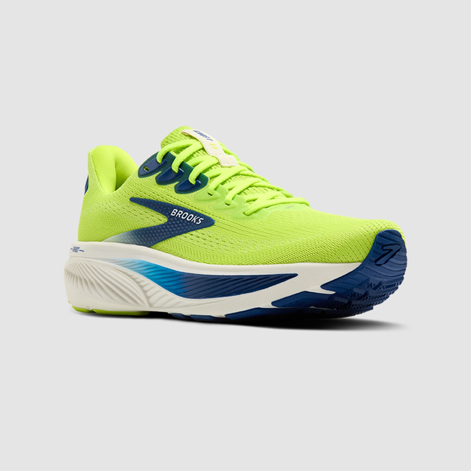 Myprotein UK Brooks Men's Ghost 17 - 325 Acid Lime/Navy/White - 10