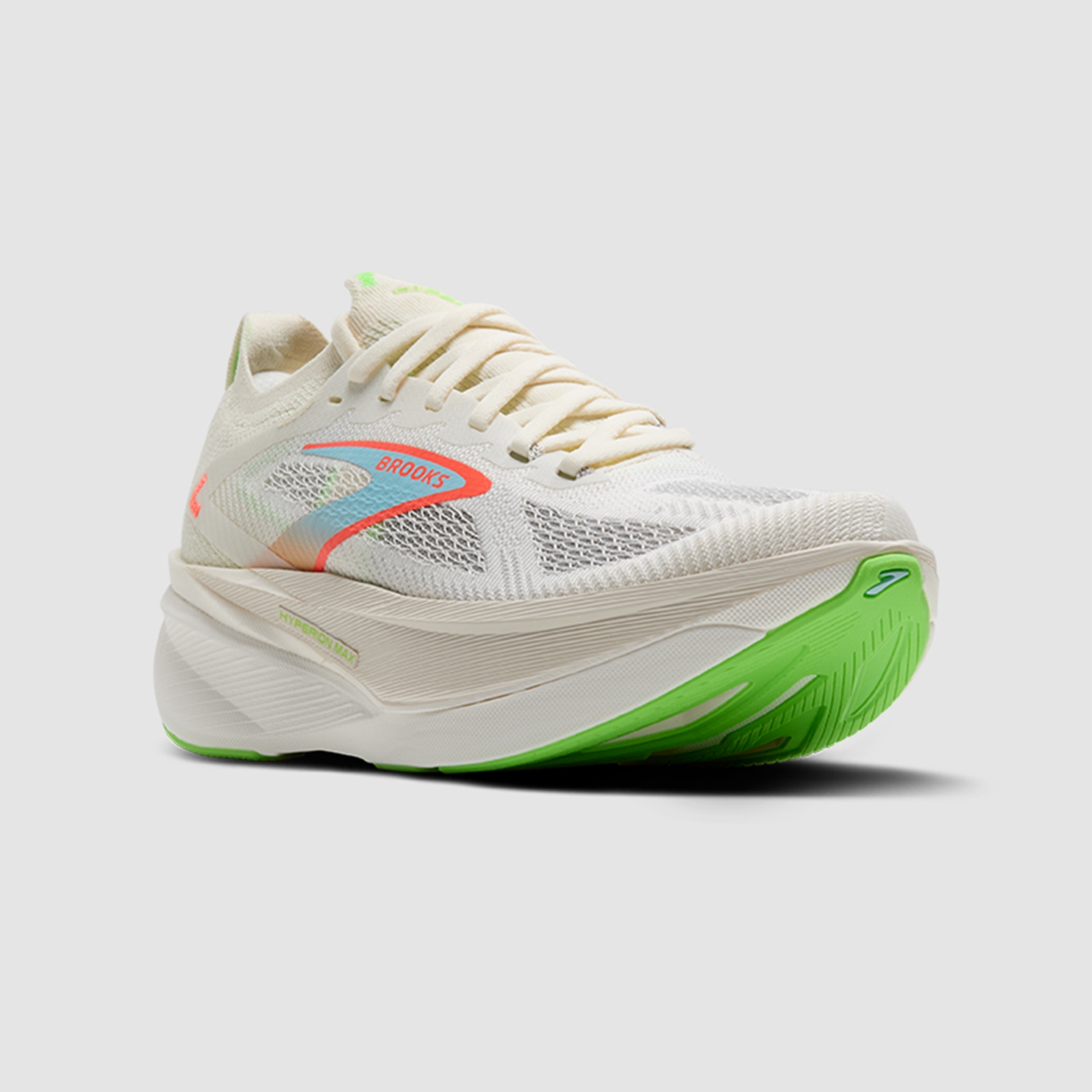 Brooks Men's Hyperion Max 3 - 182 Coconut/Green Gecko/Pink Clay - 10