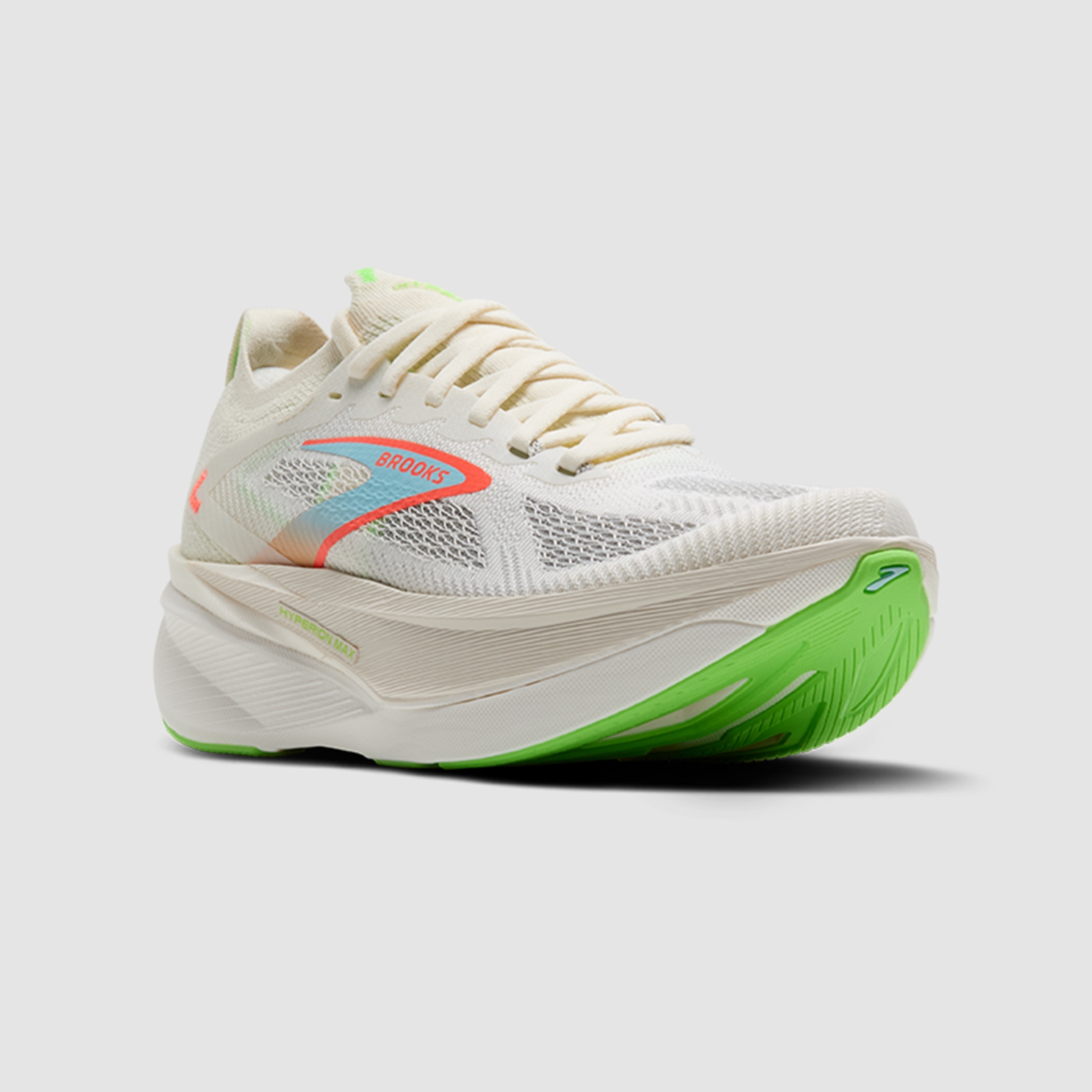 Brooks Women's Hyperion Max 3 - 182 Coconut/Green Gecko/Pink Clay - 5