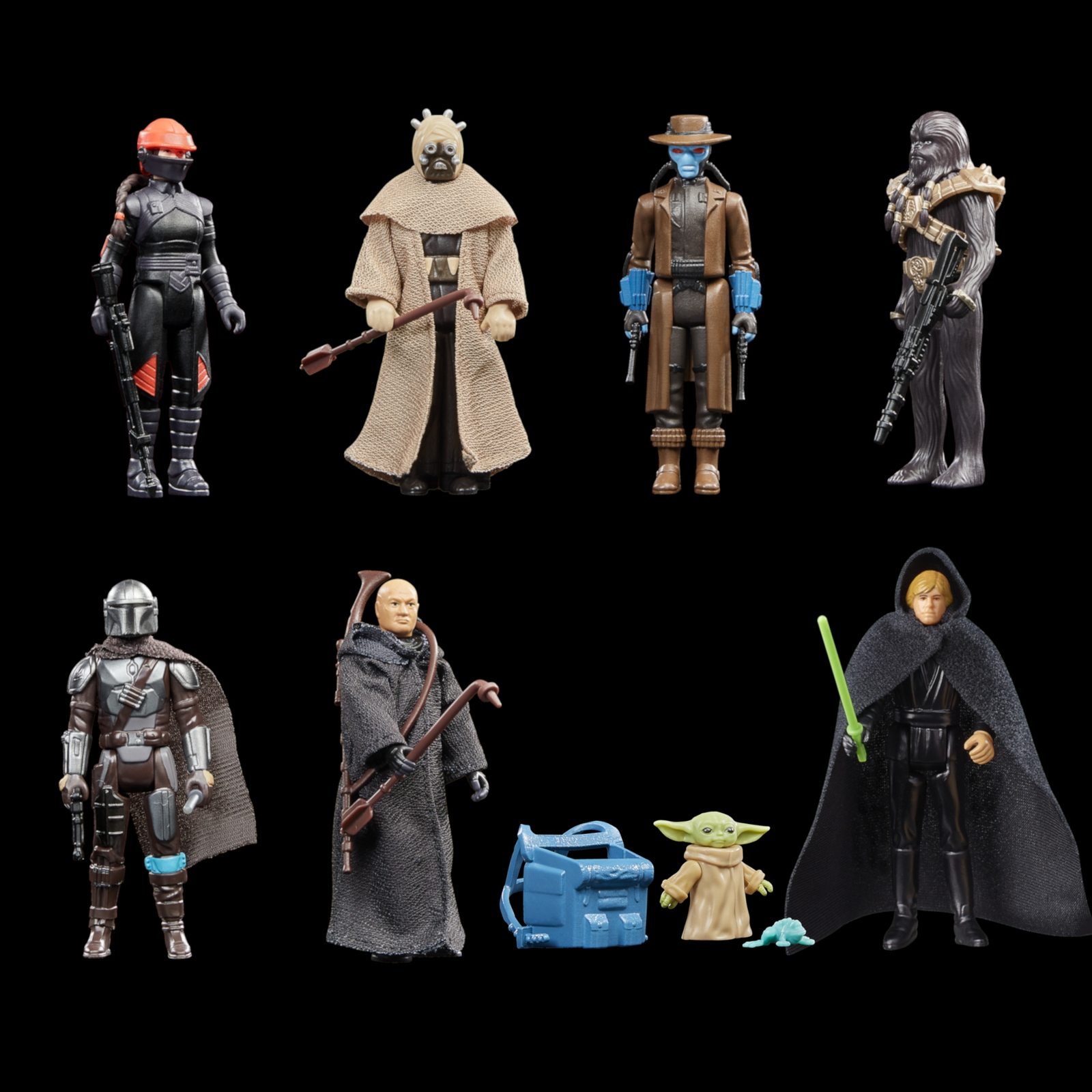 Hasbro Star Wars The Book of Boba Fett Retro Collection 8 Action Figure Bundle (3.75 )