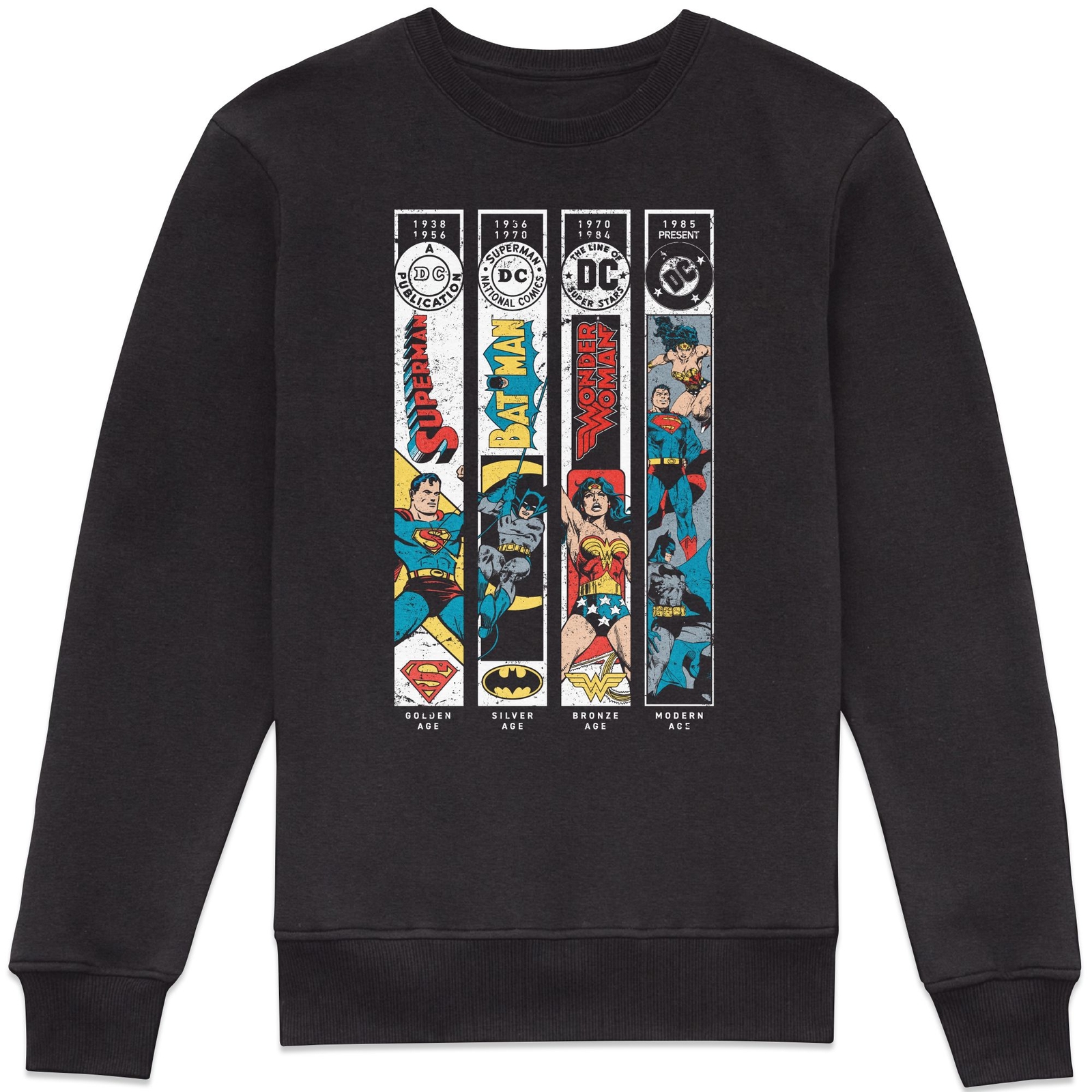 DC Comics Justice League Timeline Sweatshirt - Black - M