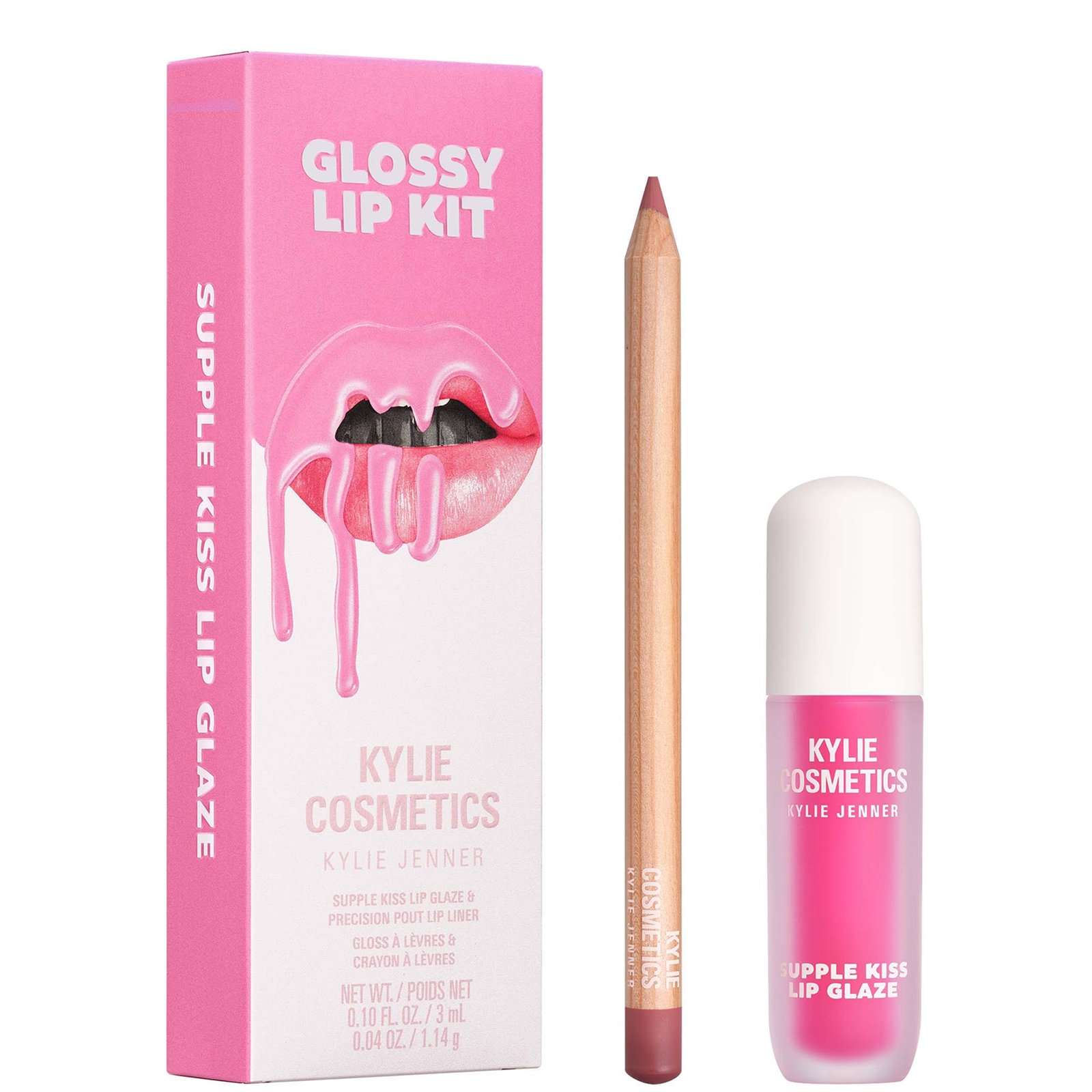 

Kylie Cosmetics Glossy Lip Kit (Various Shades) - Candy Pink