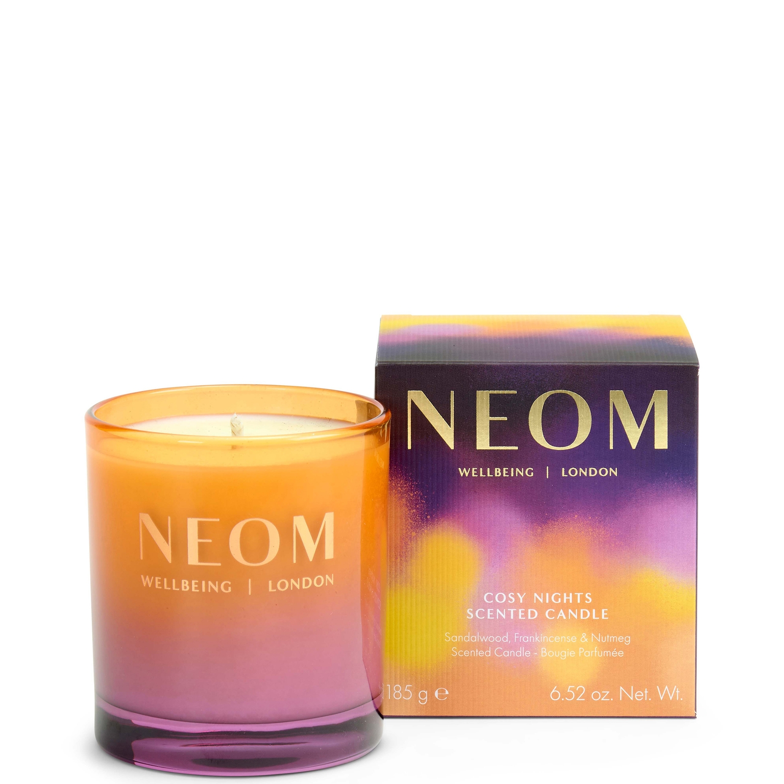 Neom Cosy Nights 1 Wick Candle 185g In Orange