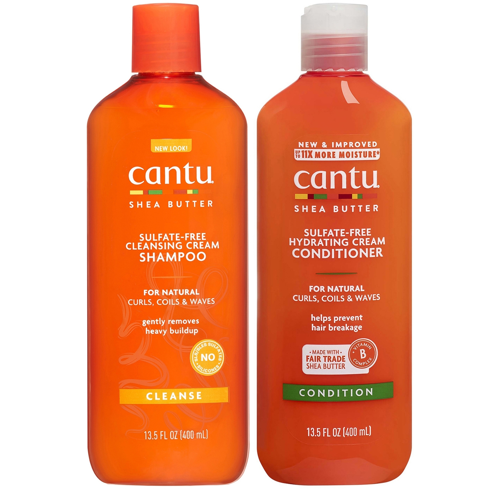 

Cantu Shea Butter Cleansing Cream Shampoo & Hydrating Conditioner 400ml