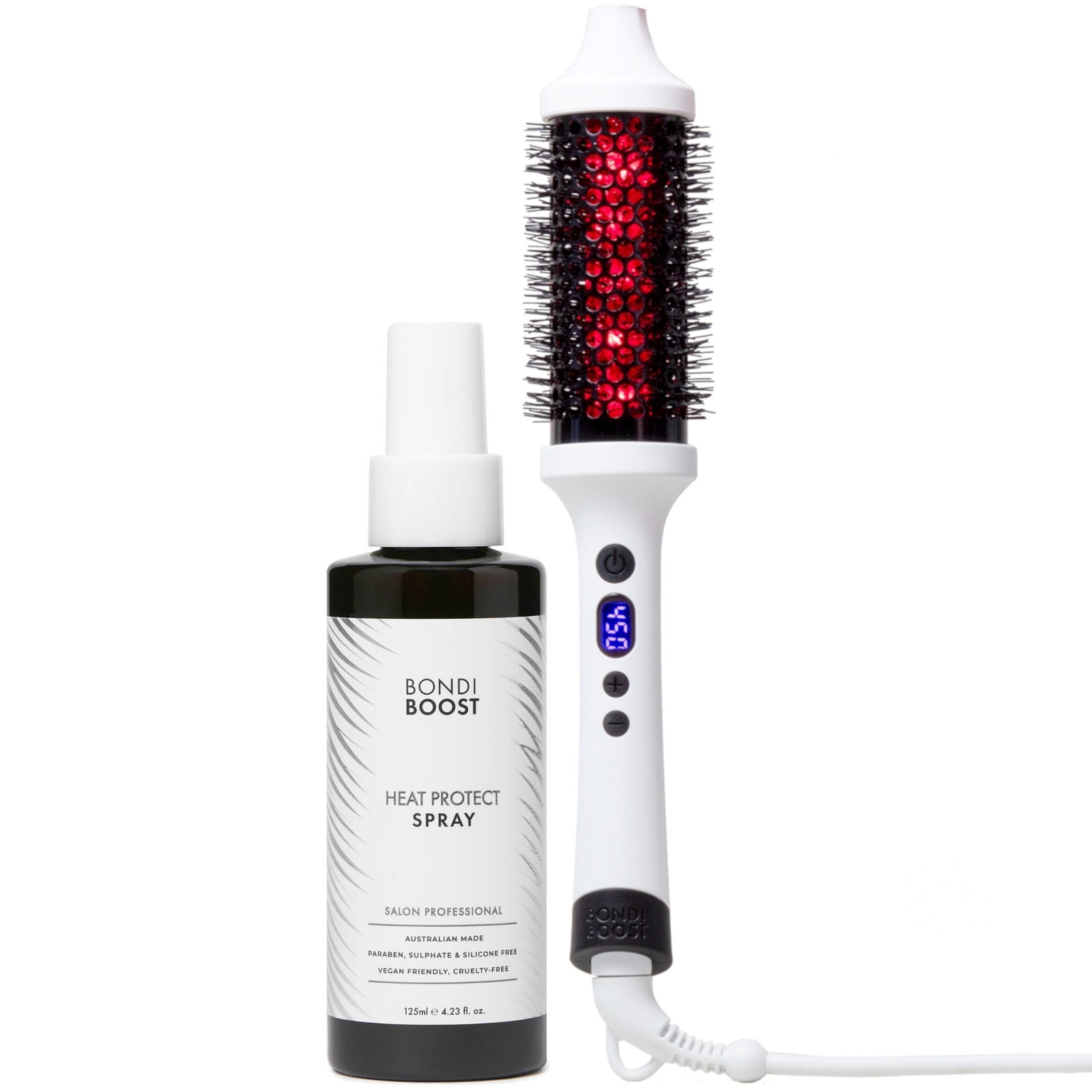 Bondiboost Infrared Bounce Brush & Heat Protect Spray 125ml