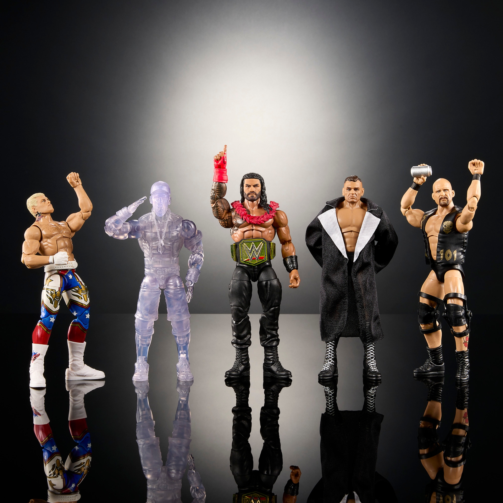 WWE Elite Greatest Hits Wave 3 Complete 5-Pack Action Figure Bundle (6 )