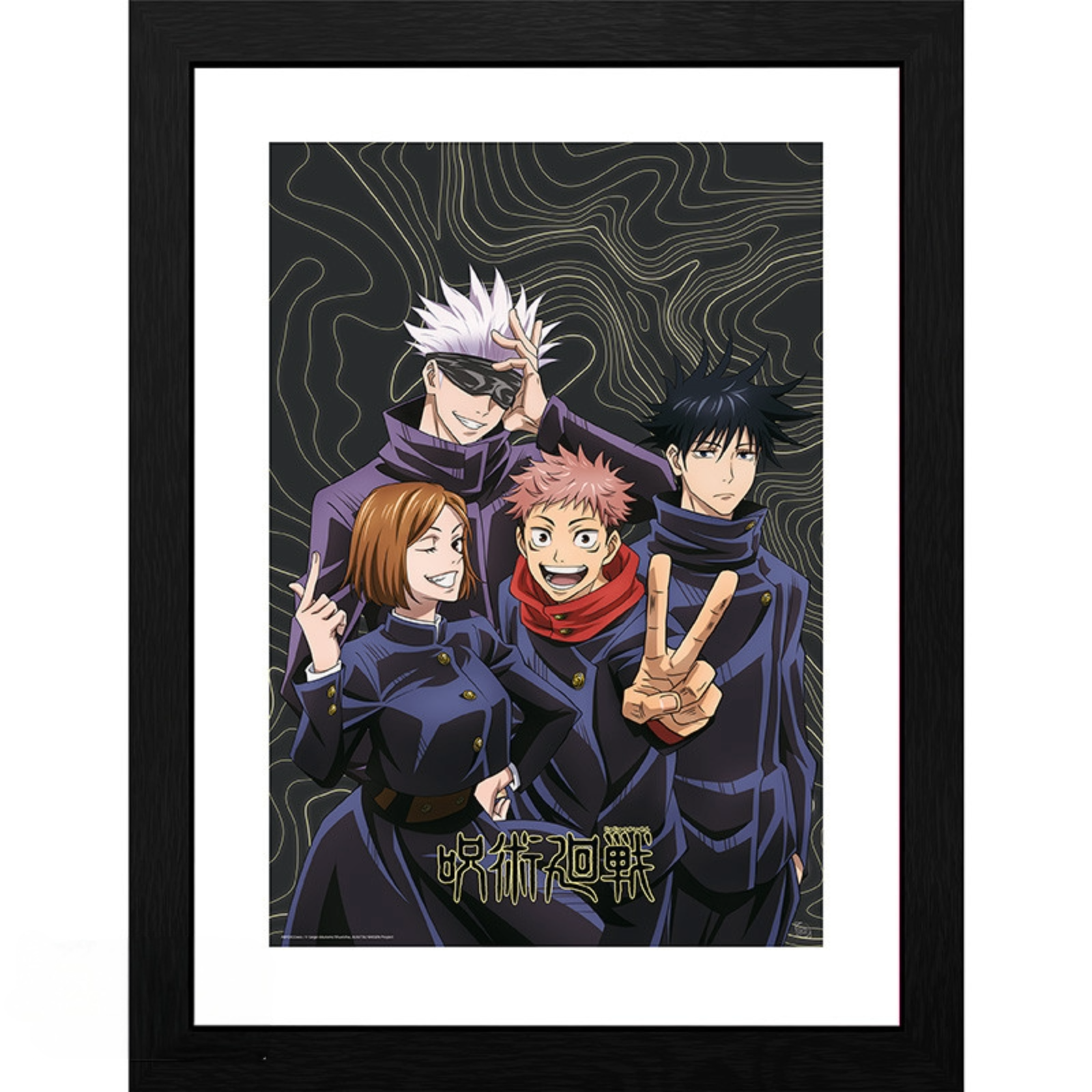 Jujutsu Kaisen Team picture 30 x 40cm Framed Collector Print