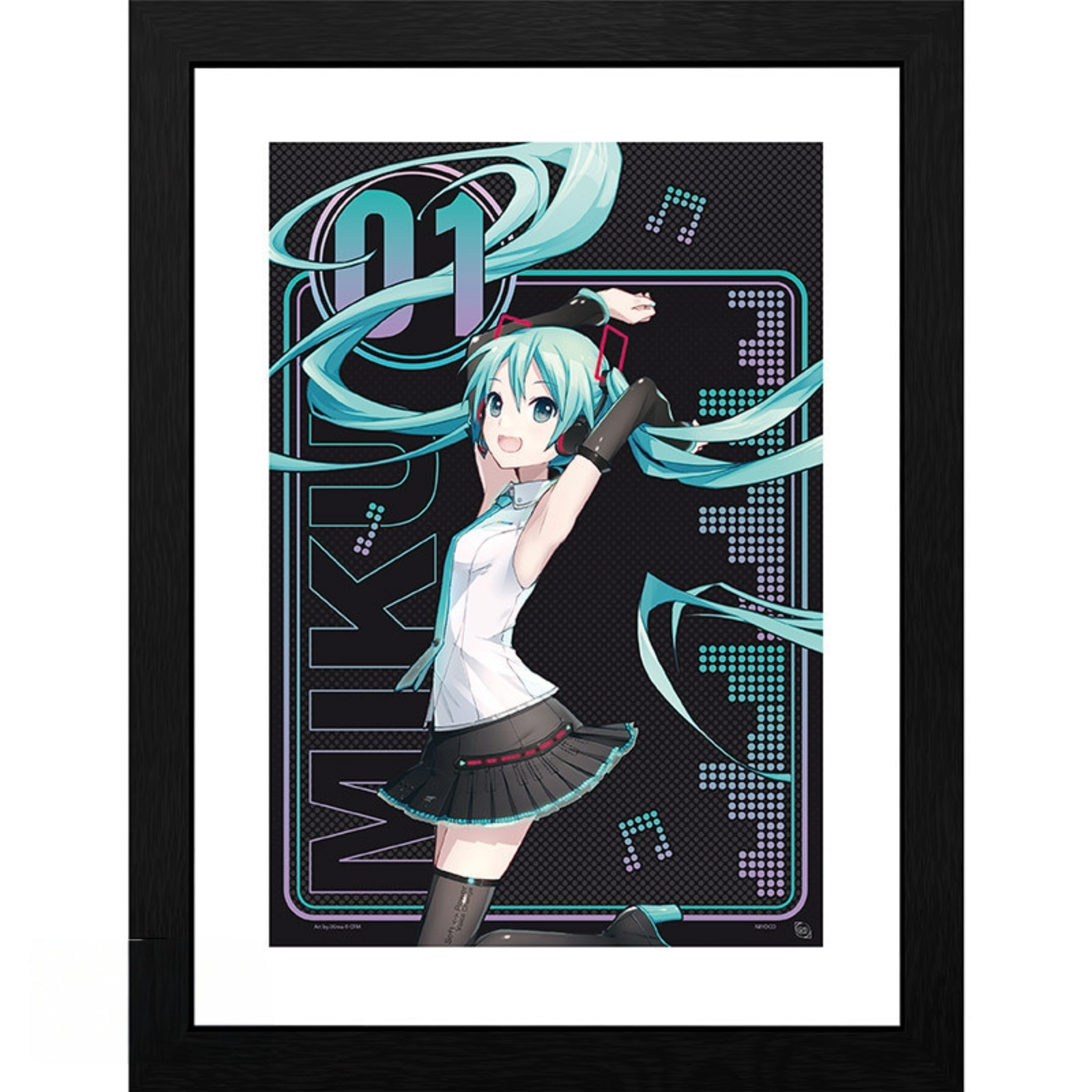 Hatsune Miku 01 30 x 40cm Framed Collector Print