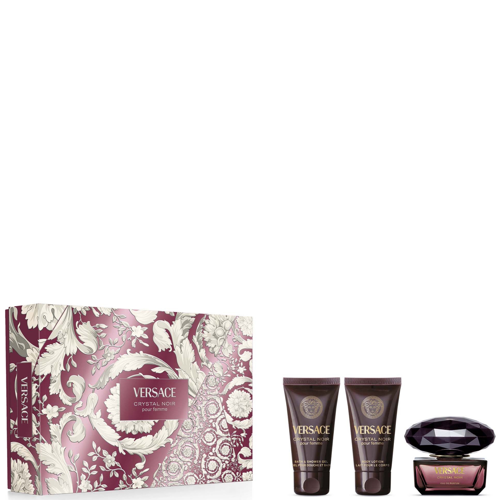 Versace Crystal Noir Eau De Parfum 50ml Set (worth £121)