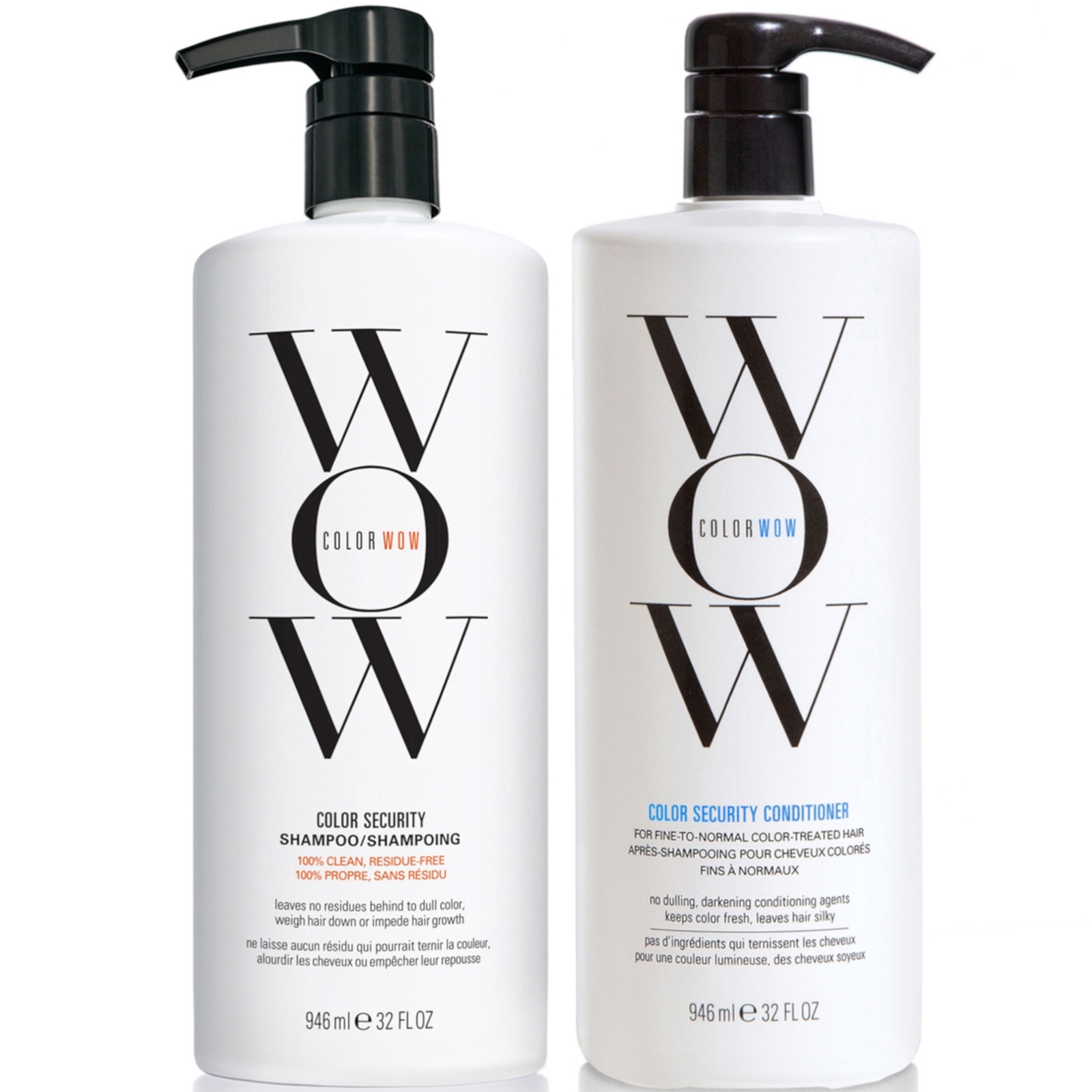 Color Wow Colour Security Shampoo And Conditioner Fine To Normal 946ml