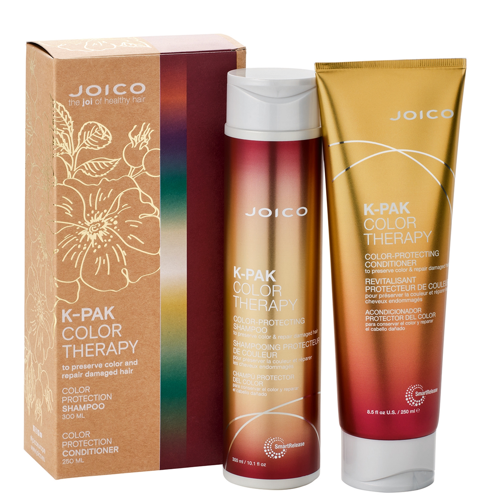 Joico K-pak Color Therapy Gift Set Shampoo 300ml & Conditioner 250ml (worth £46)