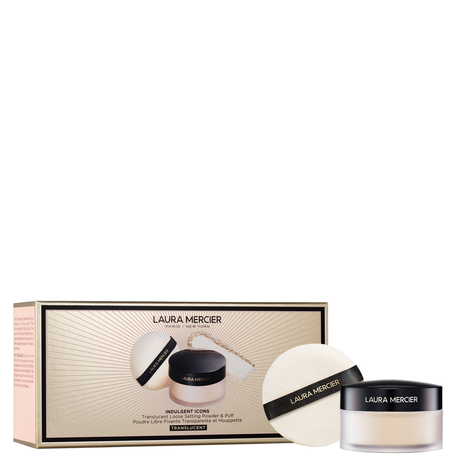 

Laura Mercier -Indulgent Icons Translucent Loose Setting Powder + Puff - 23g