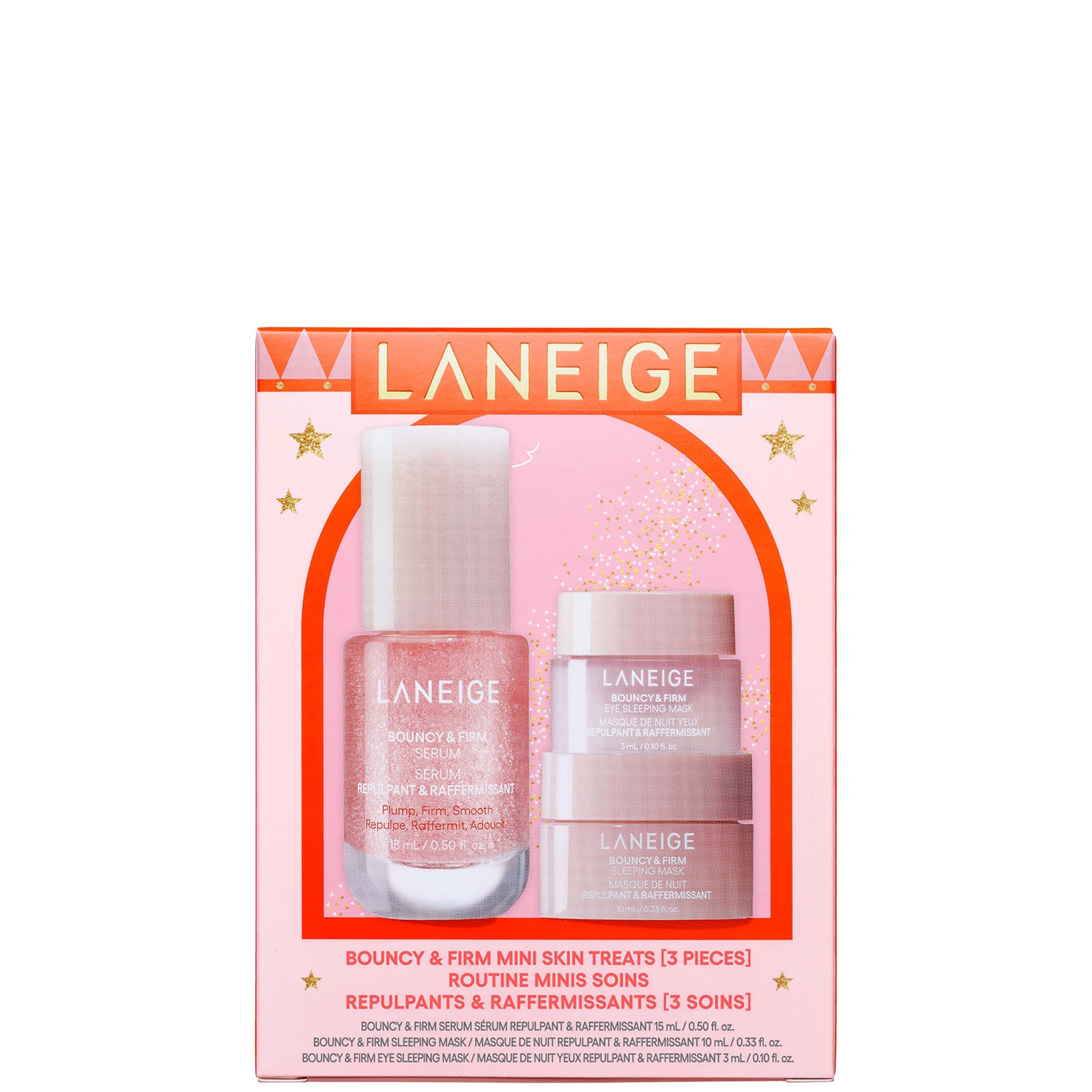Laneige Bouncy & Firm Mini Skin Treats (4 Piece Set) (worth £29.03)