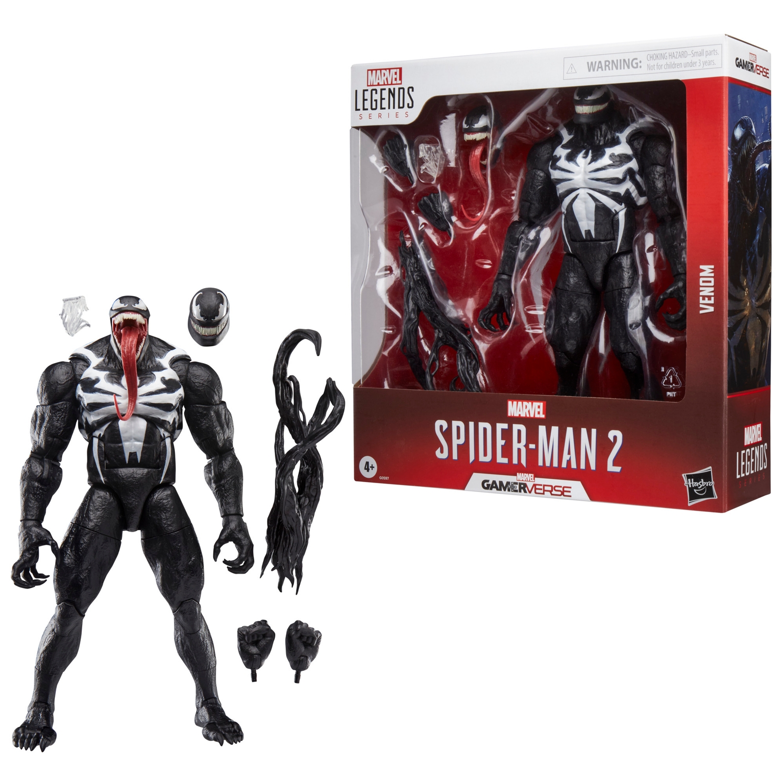 Hasbro Marvel Legends Series Gamerverse Venom, Spider-Man 2 Video Game 6  Scale Action Figure