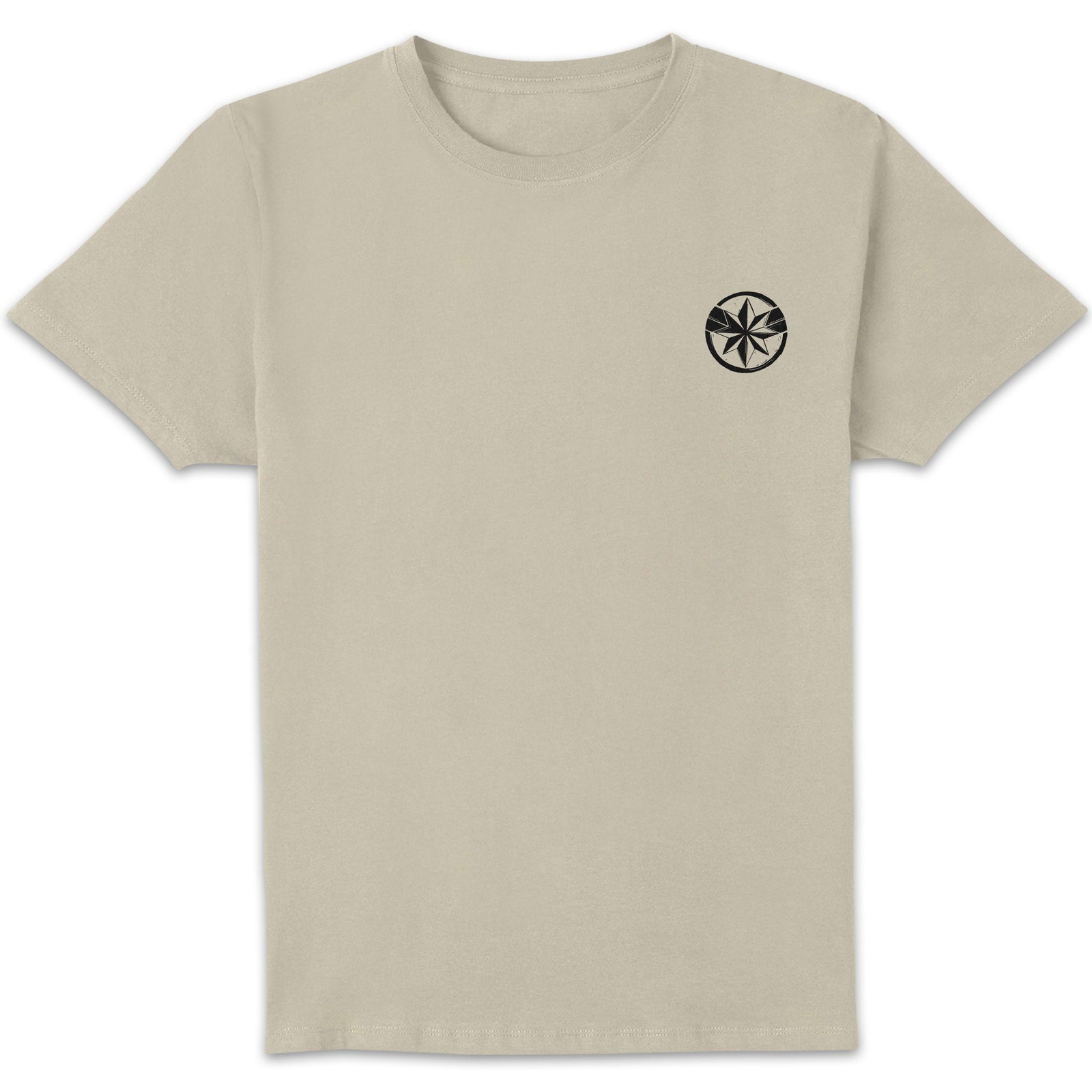 Marvel Captain Marvel Linocut Unisex T-Shirt - White Vintage Wash - XXL