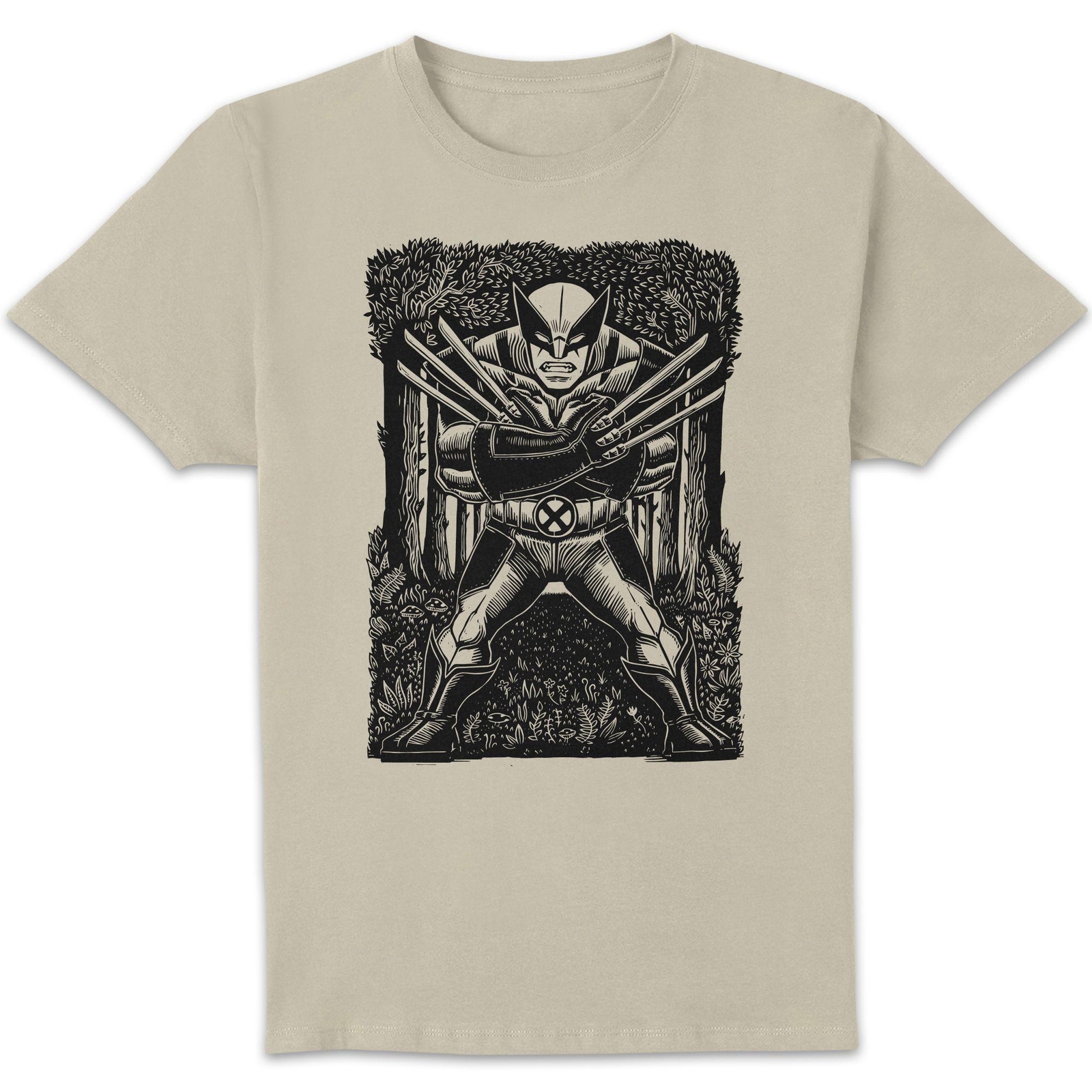 Marvel Wolverine Line Art Unisex T-Shirt - Cream - XL