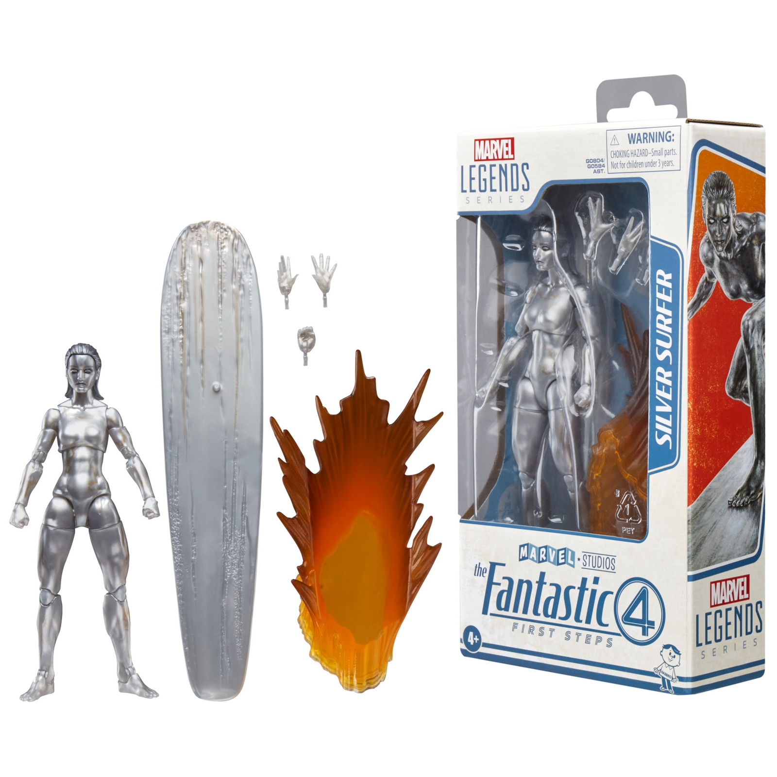 Hasbro Marvel Legends Series Silver Surfer, The Fantastic Four: First Steps 6  Action Figure