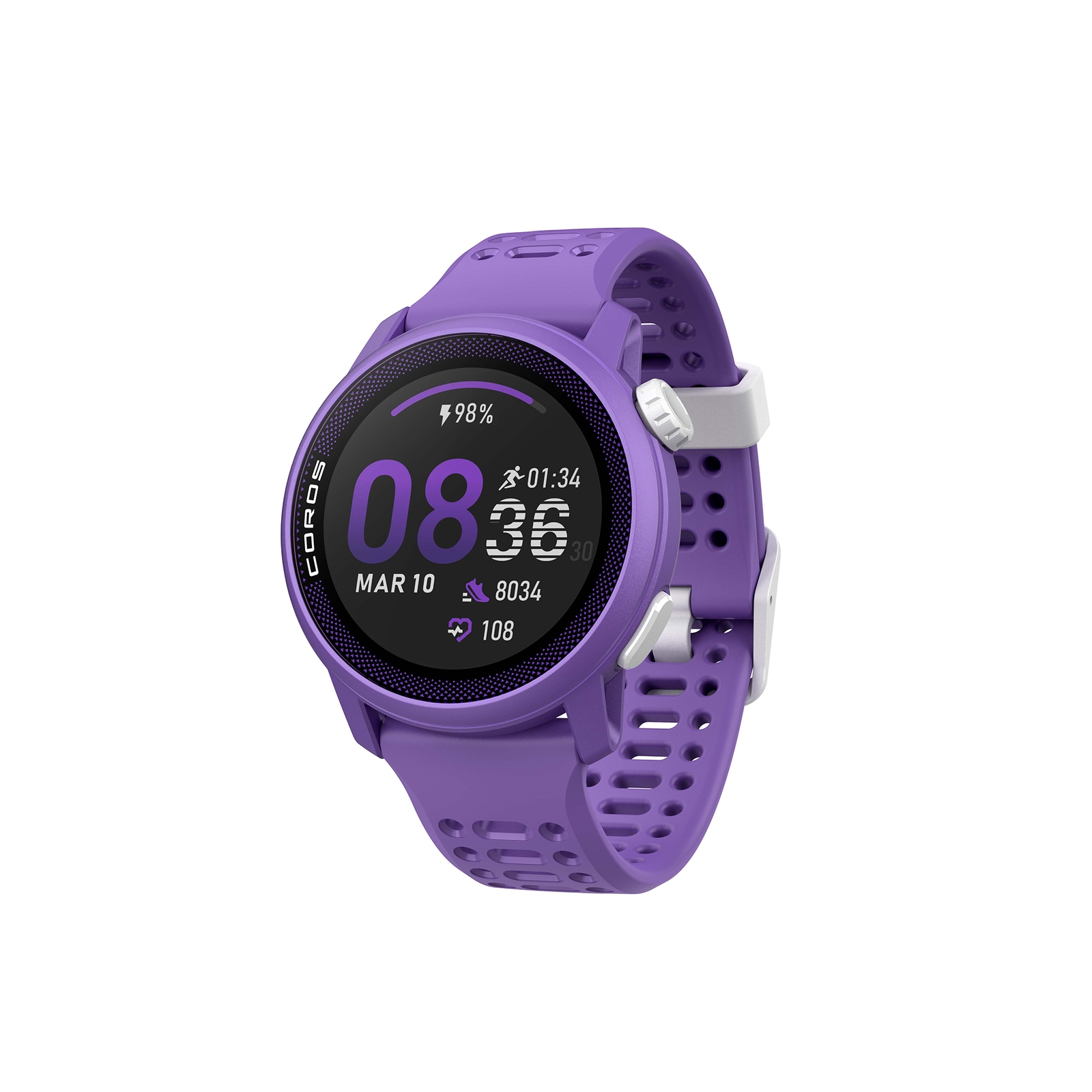 COROS PACE 3 Premium GPS Sport Watch Violet w/Silicone Band - One Size