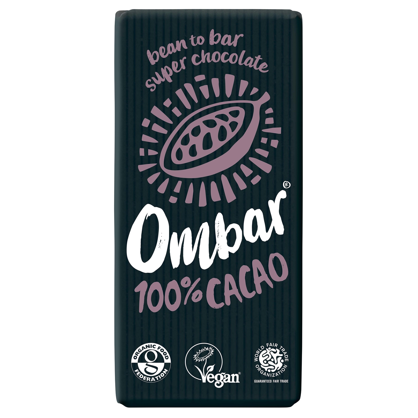 Ombar 100% Cacao Chocolate Bar 70g