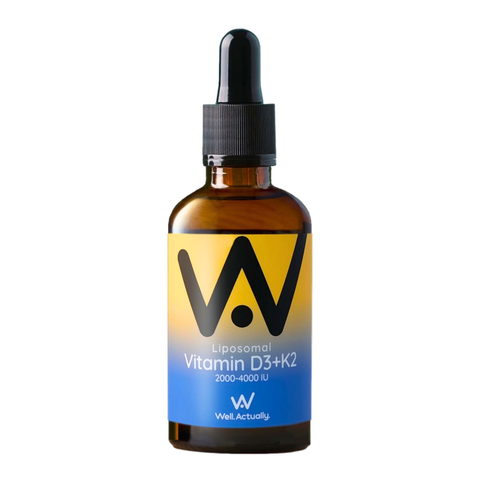 Well Actually Vitamin D3 + K2, Summer Citrus 60ml