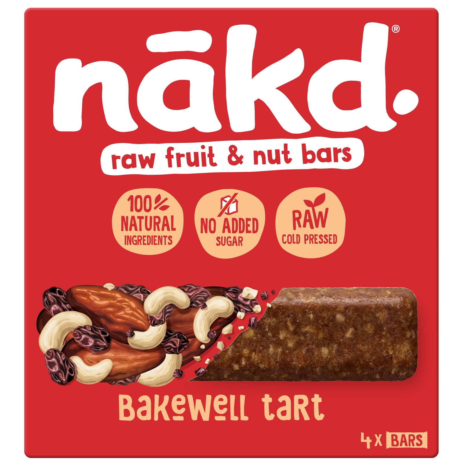 Nakd Fruit & Nut Bars - 4servings - Bakewell Tart