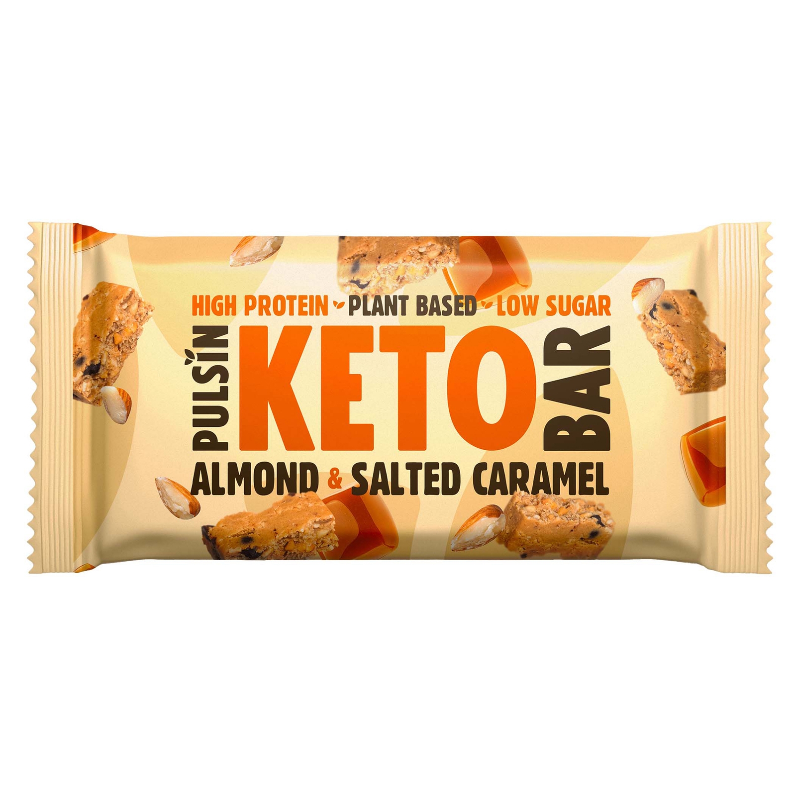 Pulsin Keto Bar - 18servings - Almond & Salted Caramel