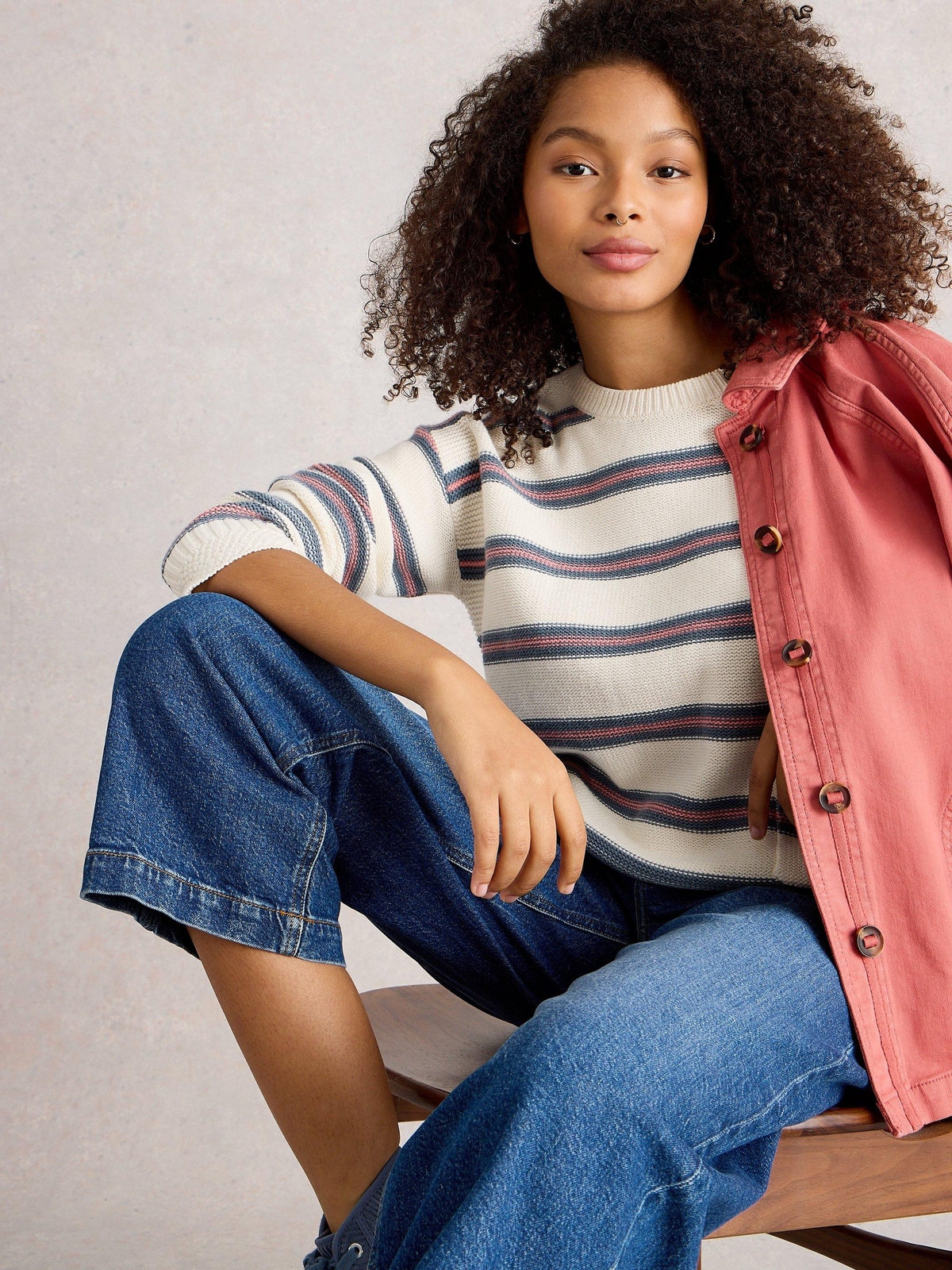 Gestreifter Pullover Victoria - 44