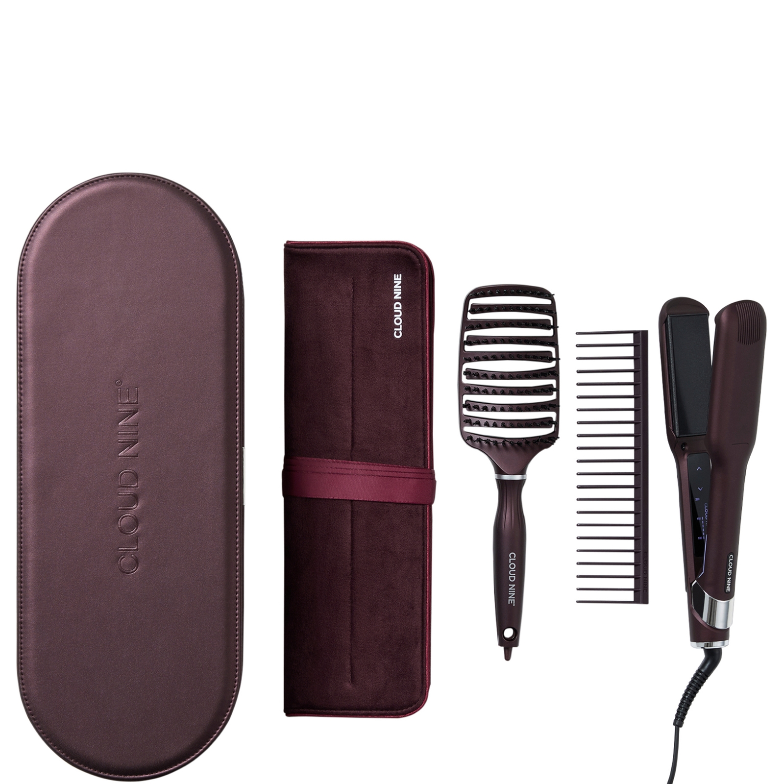Cloud Nine Exclusive  The Dark Burgundy Wide Iron Lux