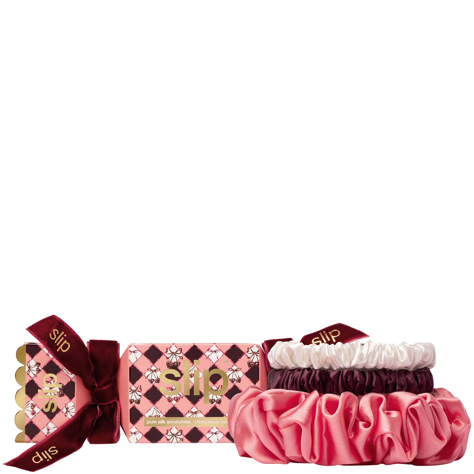 Slip Pure Silk Assorted Scrunchie Cracker - Sweetheart