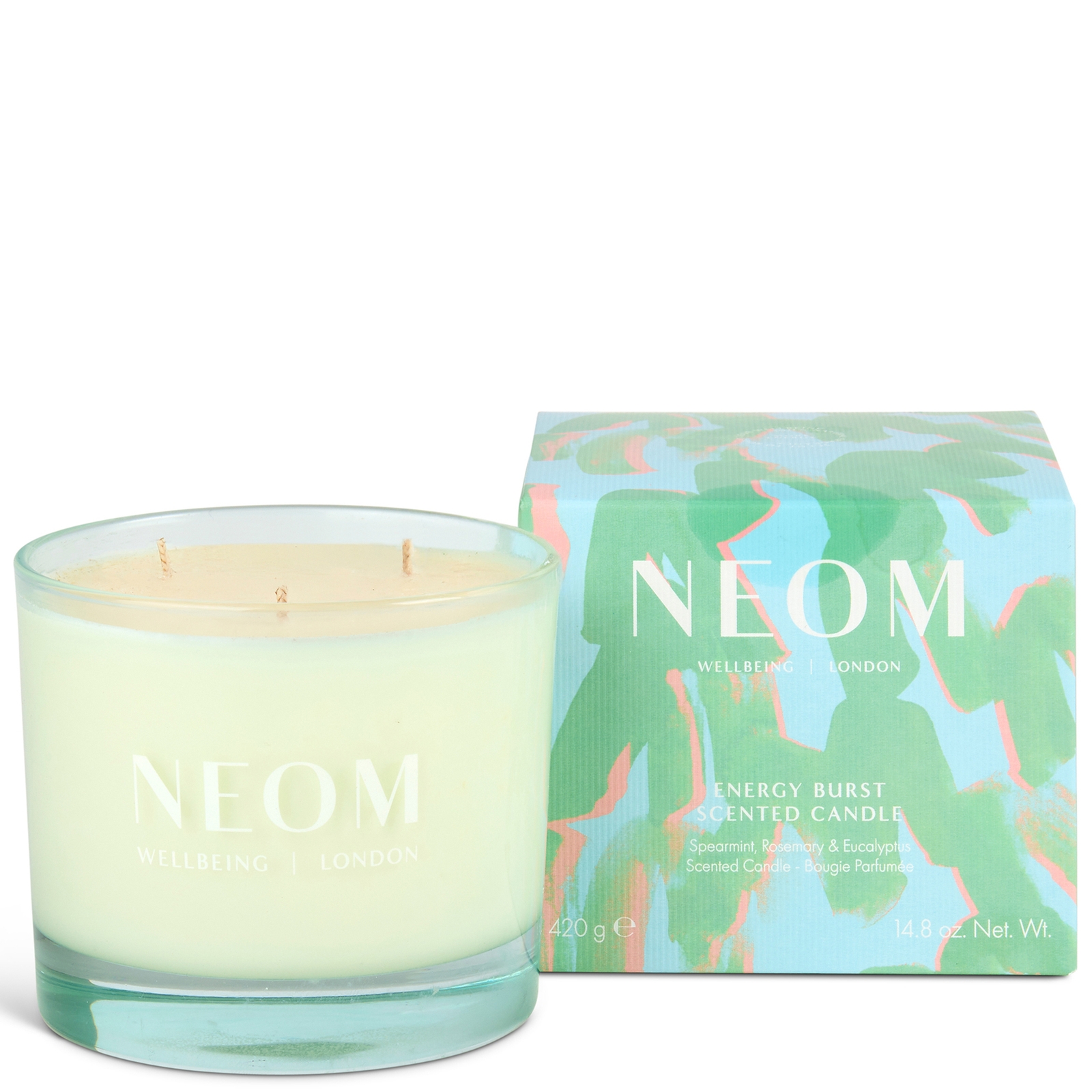

NEOM Wellbeing Energy Burst 3 Wick Candle 420g