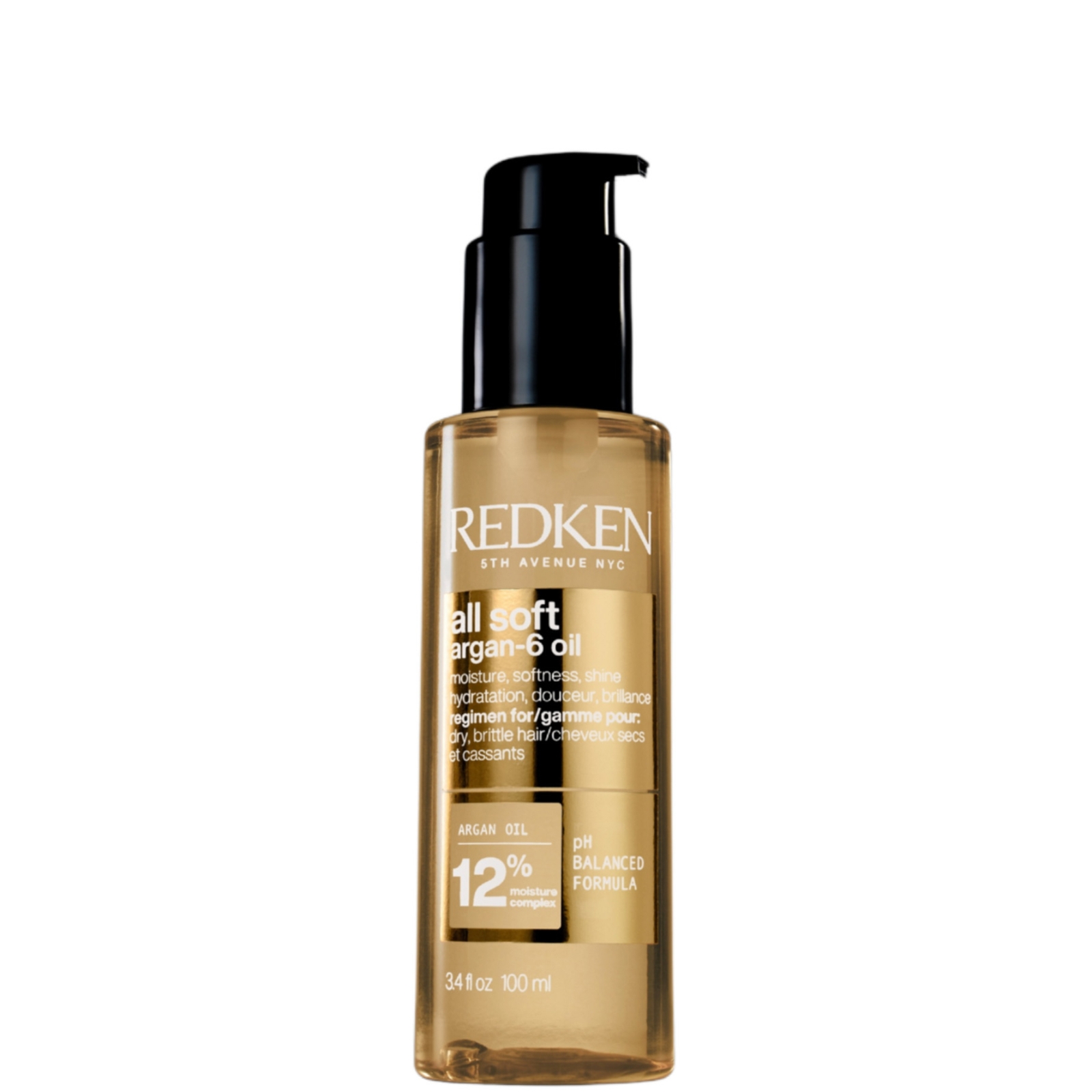 Redken All Soft Argan-6 Oil For Softness, Shine And Protection 100ml
