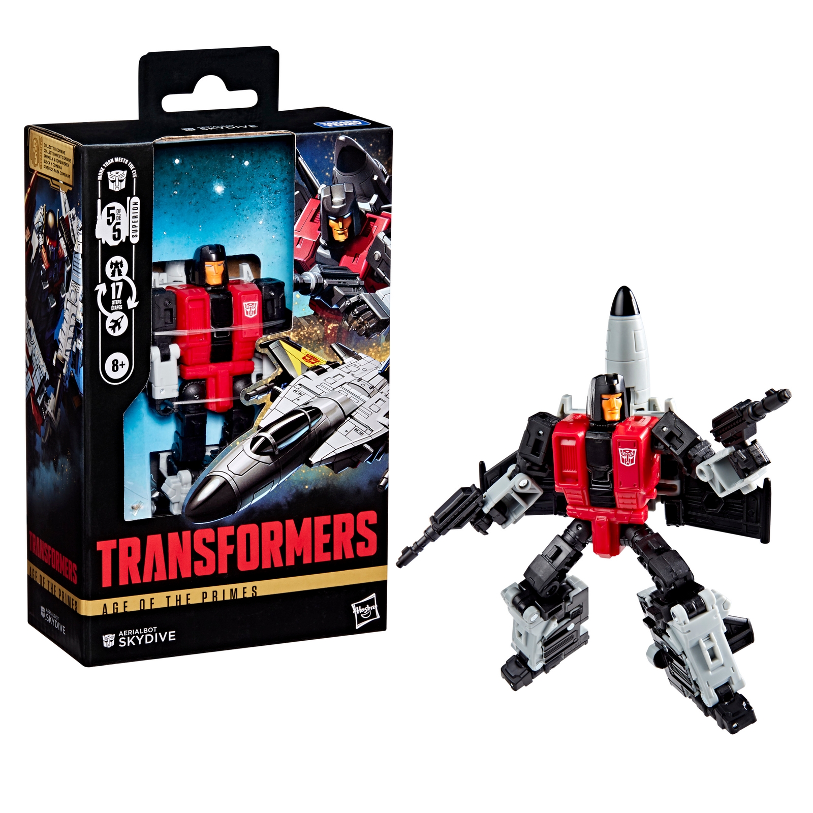 Hasbro Transformers Toys Age of the Primes Aerialbot Skydive 5.5  Action Figure, 8+