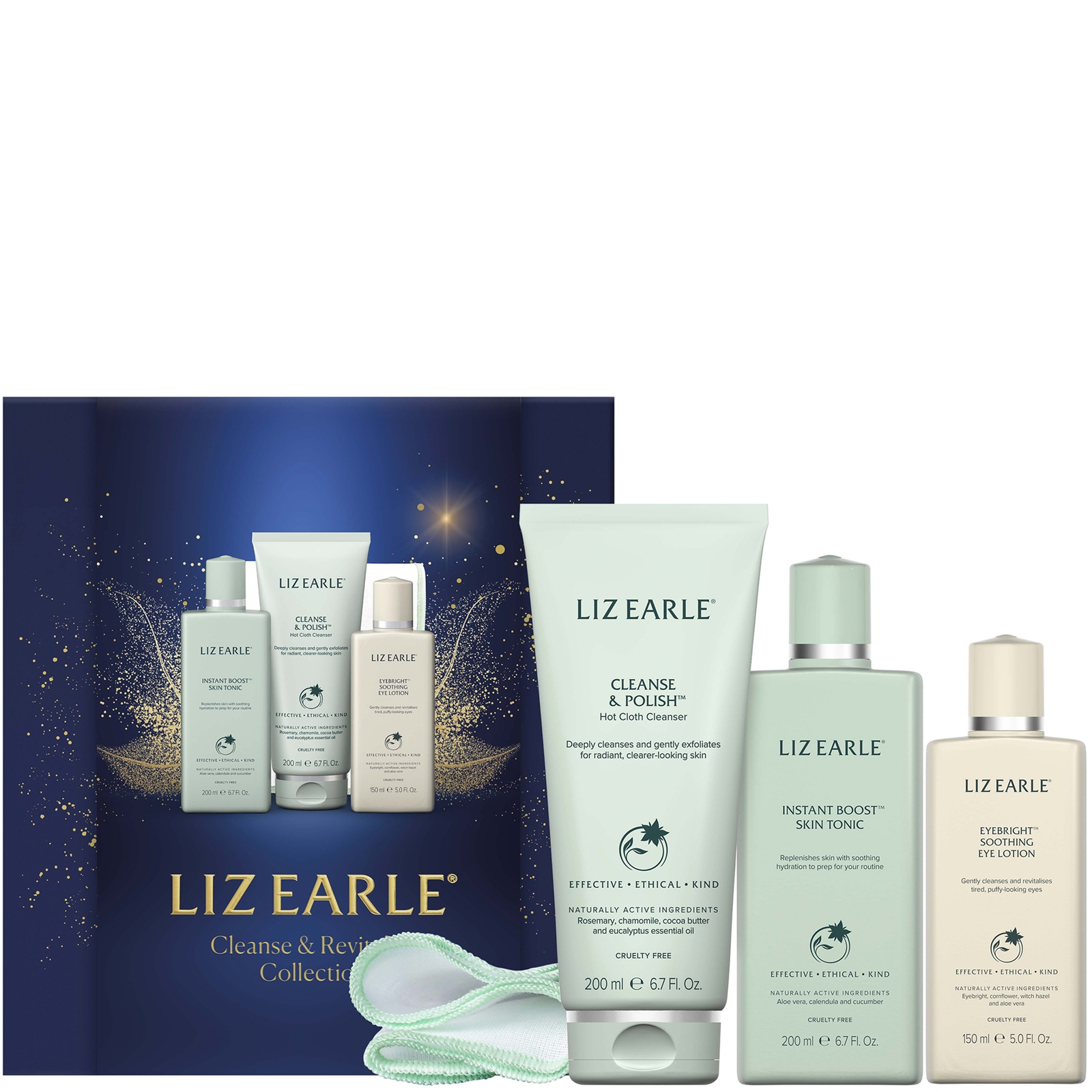 Liz Earle Cleanse & Revitalise Collection Christmas Gift (worth £69)