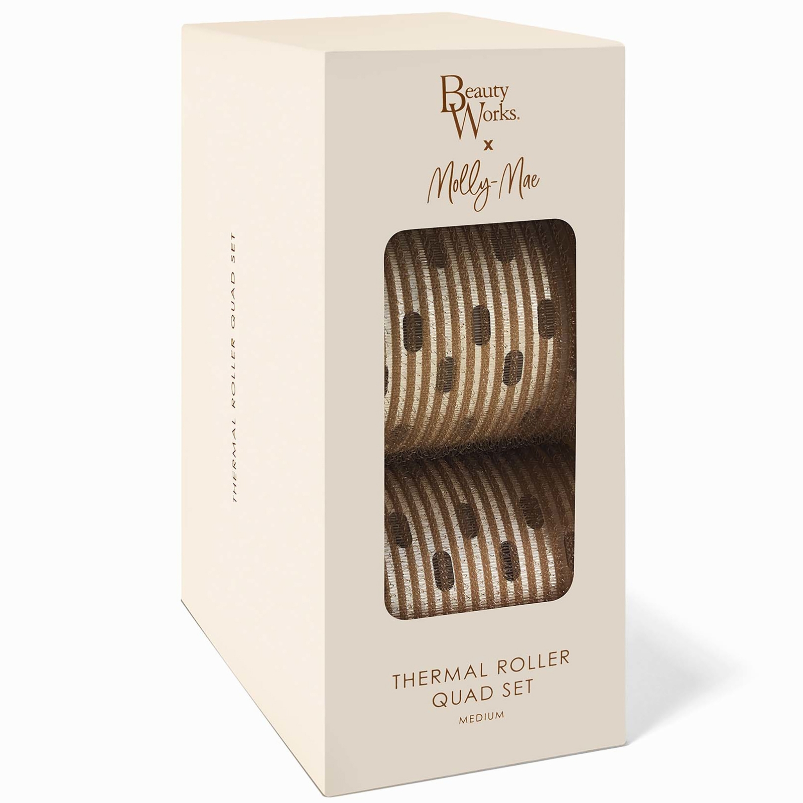 Beauty Works X Molly-mae Medium Thermal Roller 4 Set