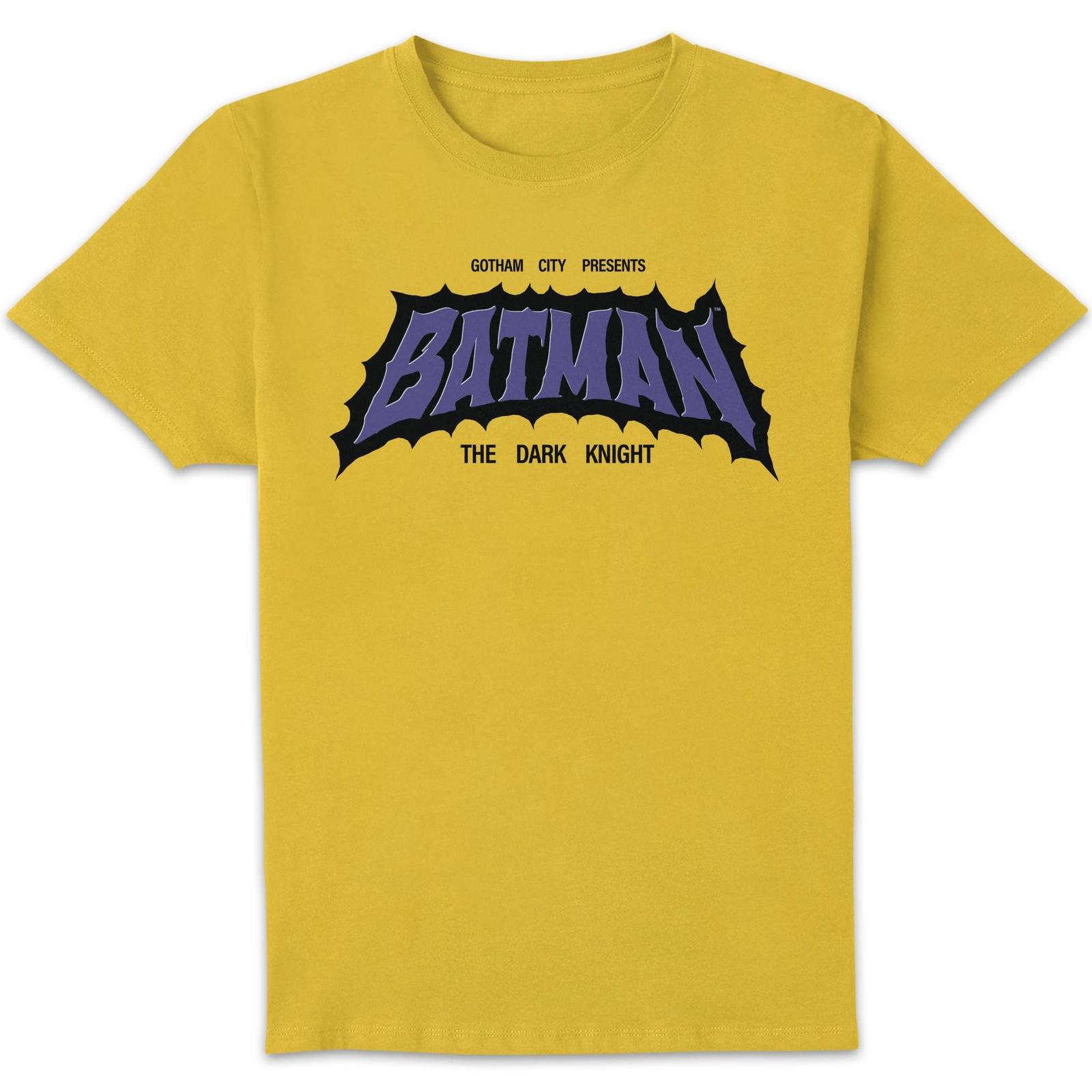 DC Comics Batman Dark Knight Unisex T-Shirt - Yellow - XS