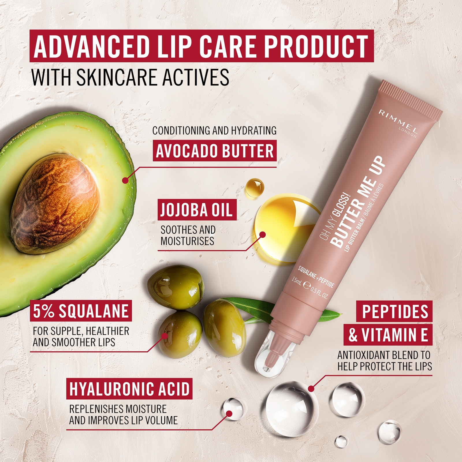 Thumbnail - Rimmel London Oh My Gloss! Butter Me Up Lip Butter Balm 15ml (Various Shades) - 003 Bubble Gum