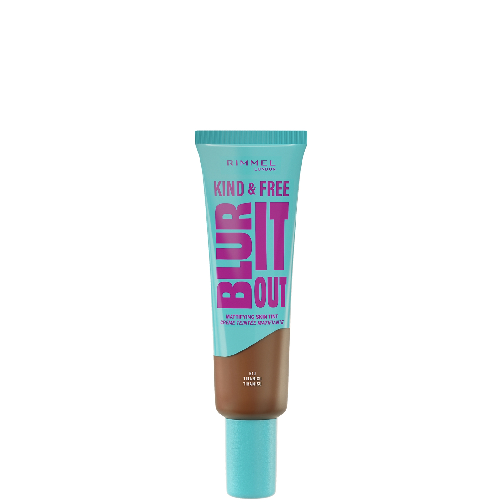 

Rimmel London Kind & Free BLUR IT OUT Mattifying Skin Tint 30ml (Various Shades) - 610 Tiramisu Tiramisu