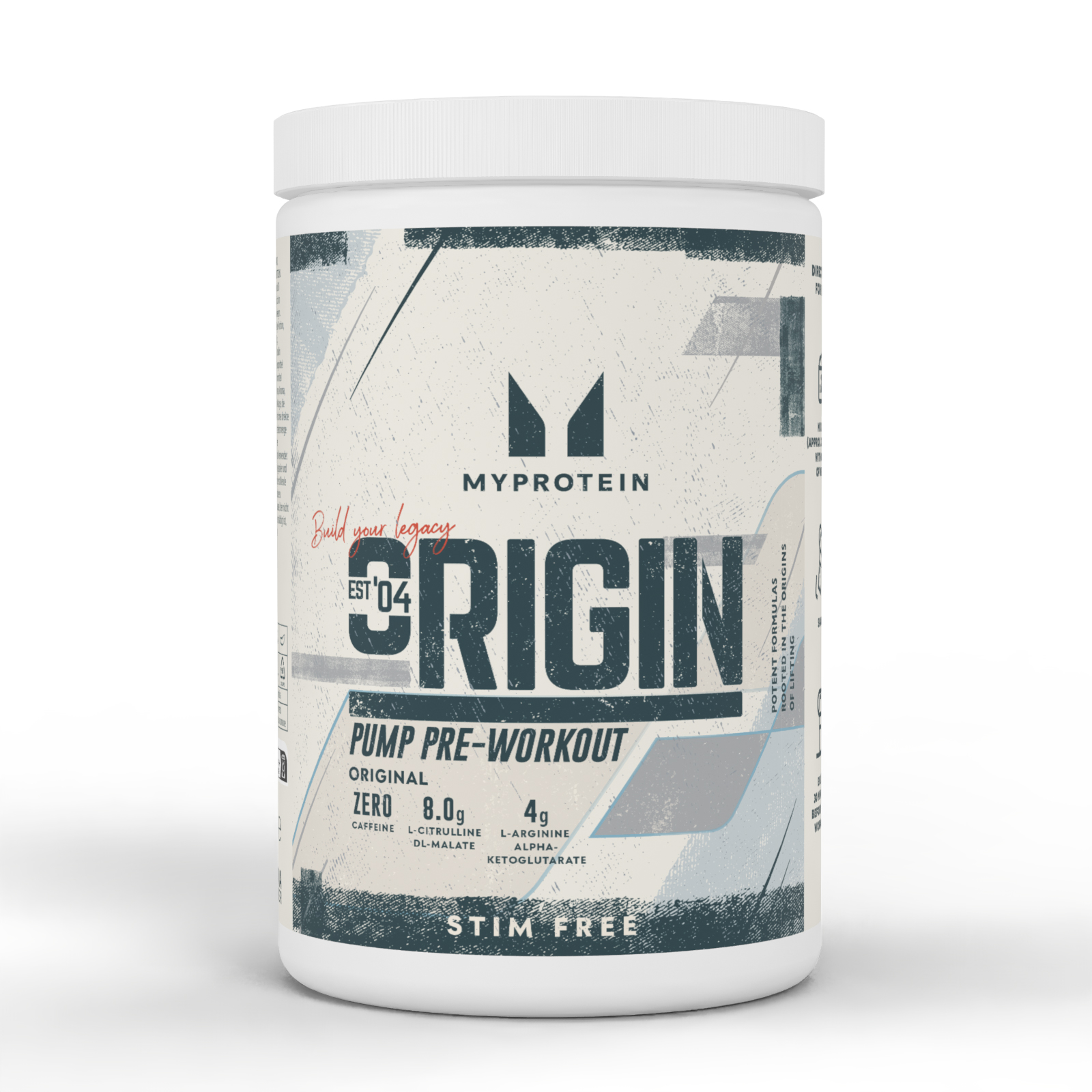 Image of Miscela Pre-Allenamento Origin senza Stimolanti - 600G - 30porzioni - Originale