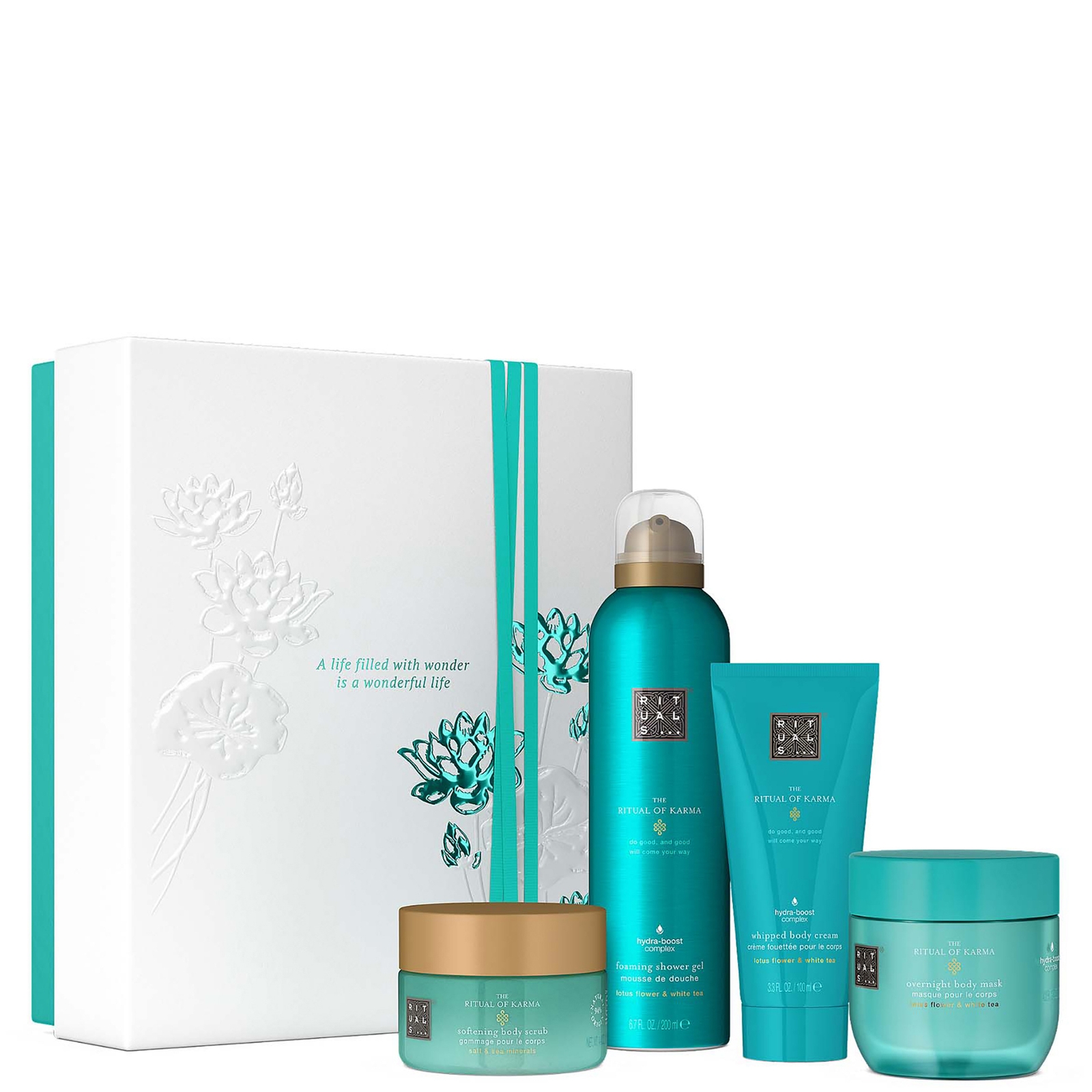 

RITUALS The Ritual of Karma Karma Lotus Flower & White Tea Bath & Body Medium Gift Set