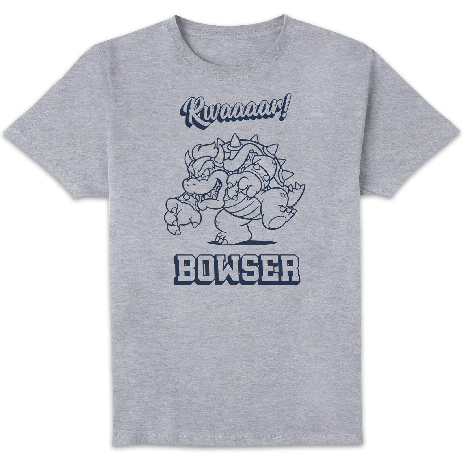 Nintendo Super Mario Bowser Rwaaar Unisex T-Shirt - Grey - 4XL